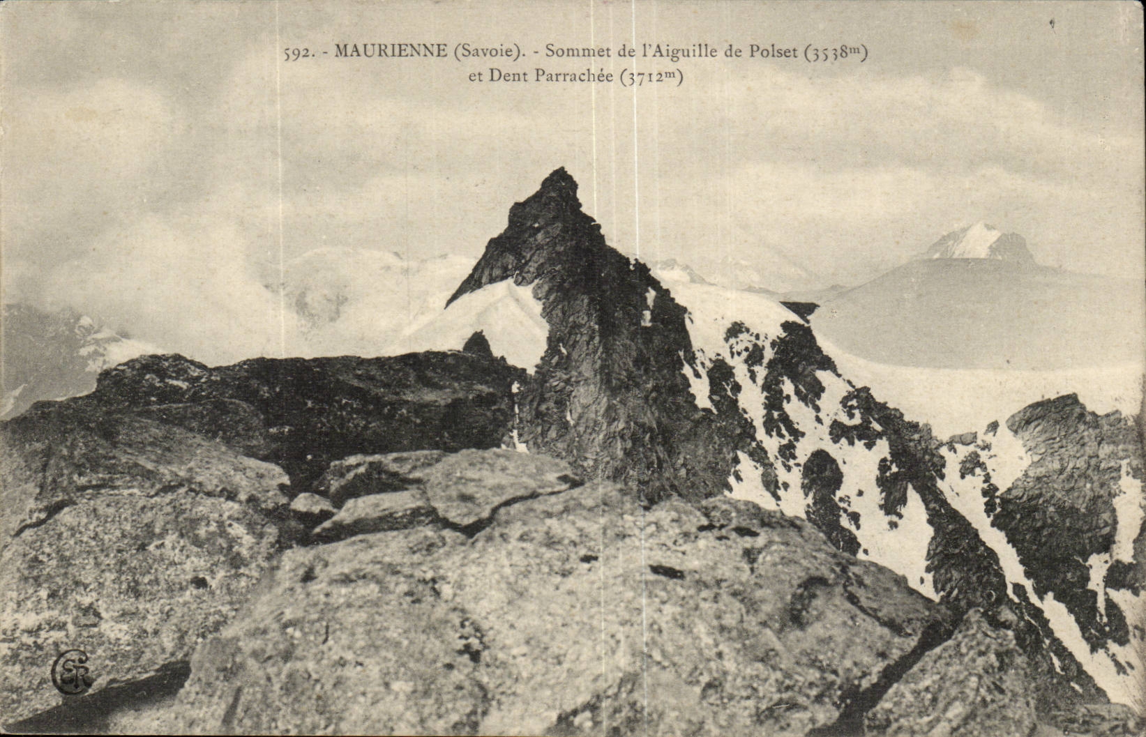 Maurienne CPA Summit of the needle of Polset (3538m) and Tooth arrachee (3712m)