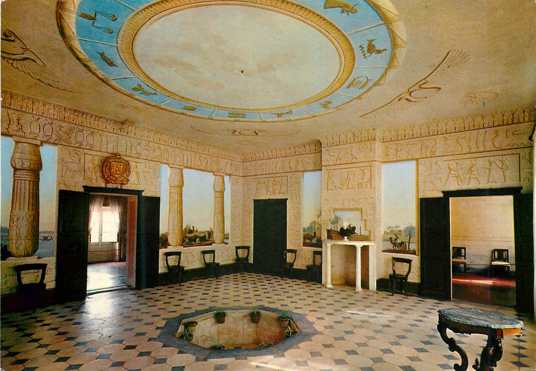 CPM Isola d'elba villa napoleonique a s marti salle egyptienne Egypte