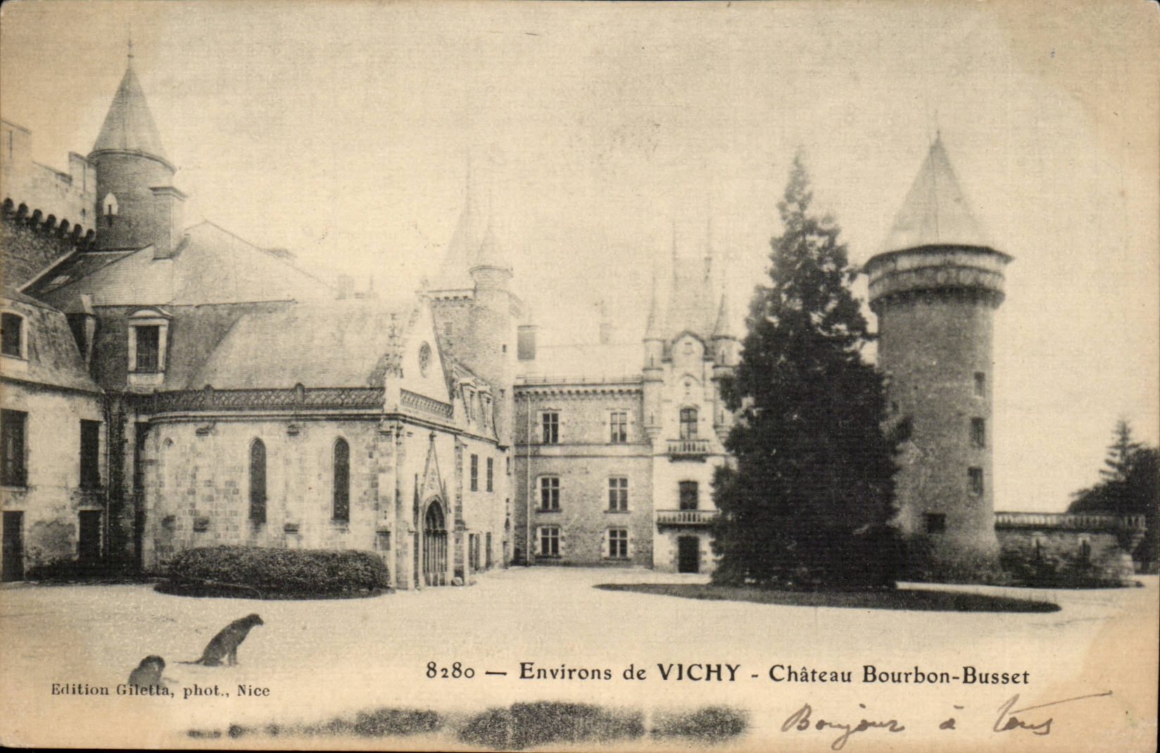 Surroundings of Vichy CPA Castle Busset Bourbon