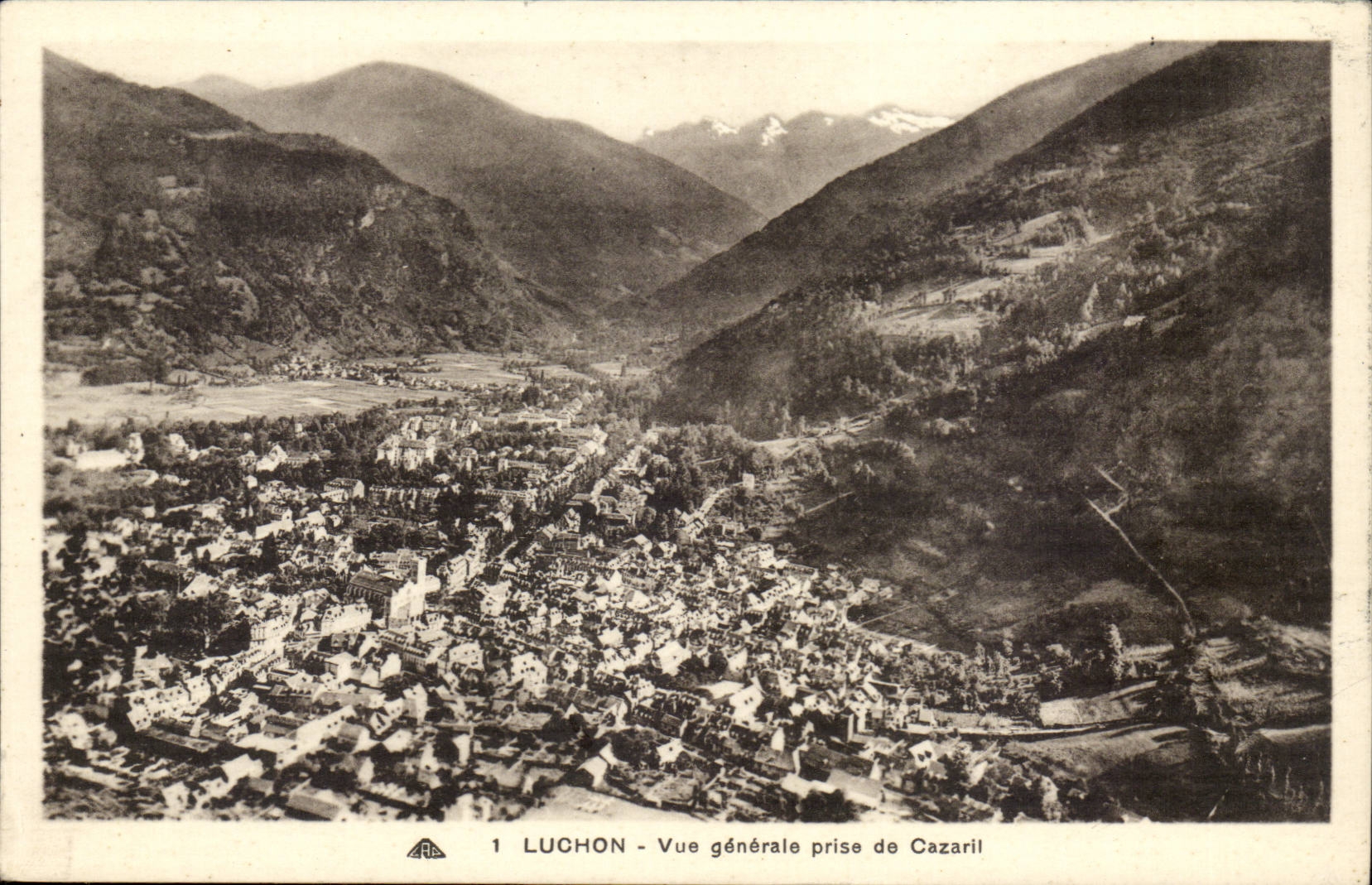 Luchon CPA View taken of Cazaril
