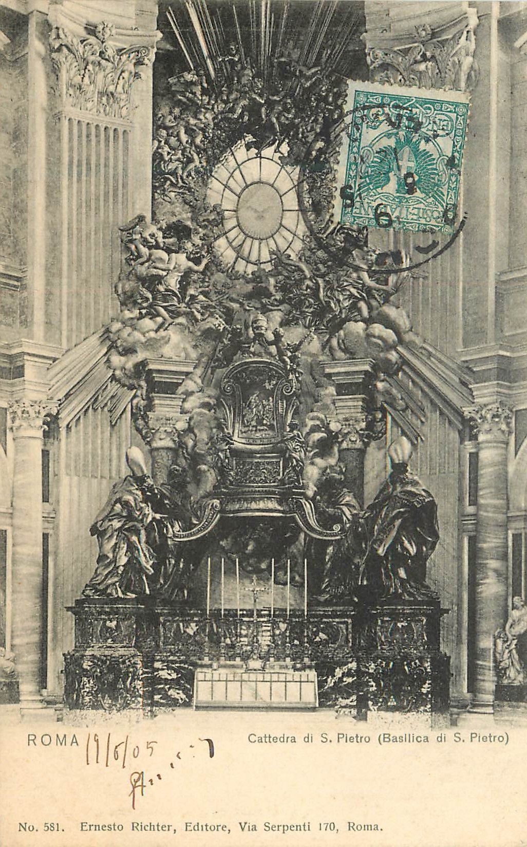 CPA Roma Cattedra di S Pietro (Basillica di S Pietro)