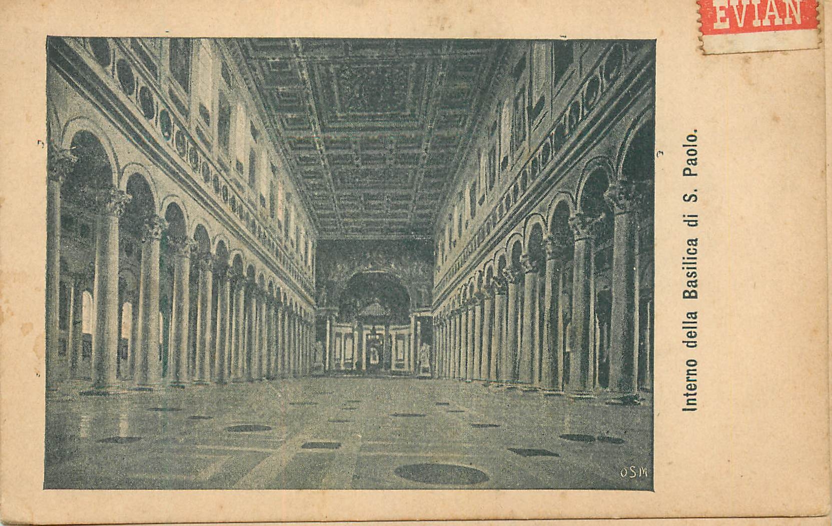 CPA Interno della Basilica di S Paolo