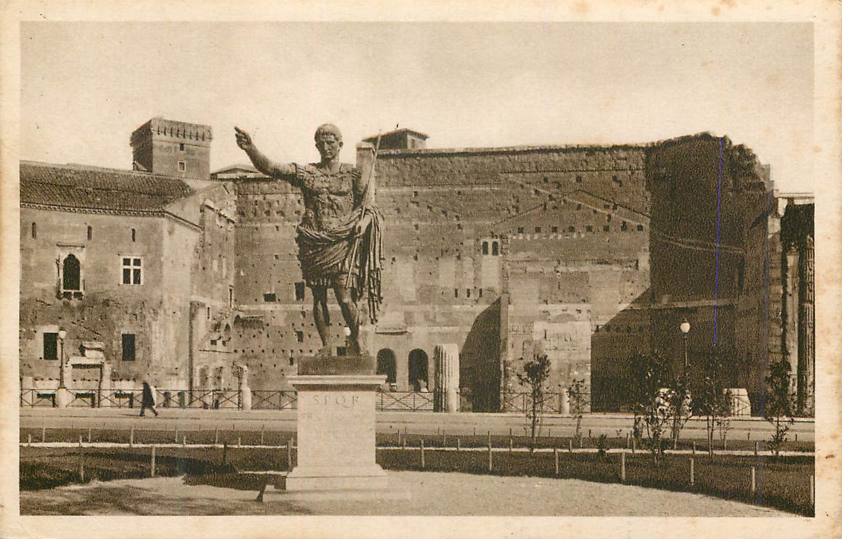 CPA Roma Statua e Joro d'Augusto