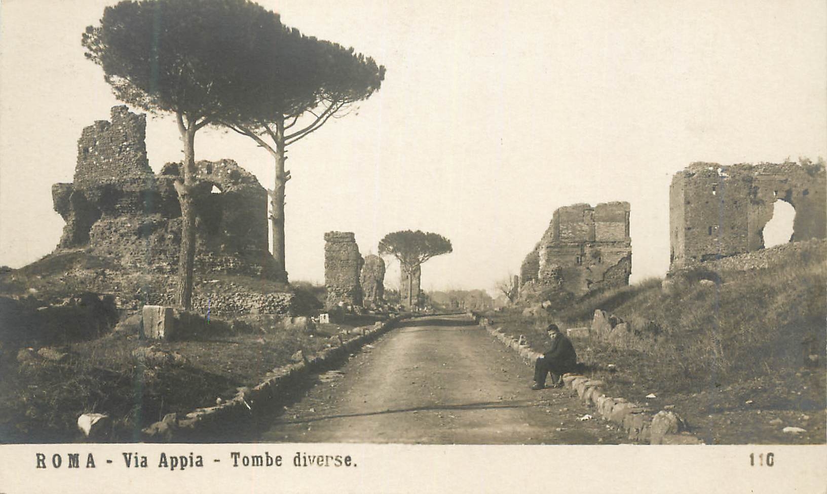 CPA Roma Via Appia Tombe diverse