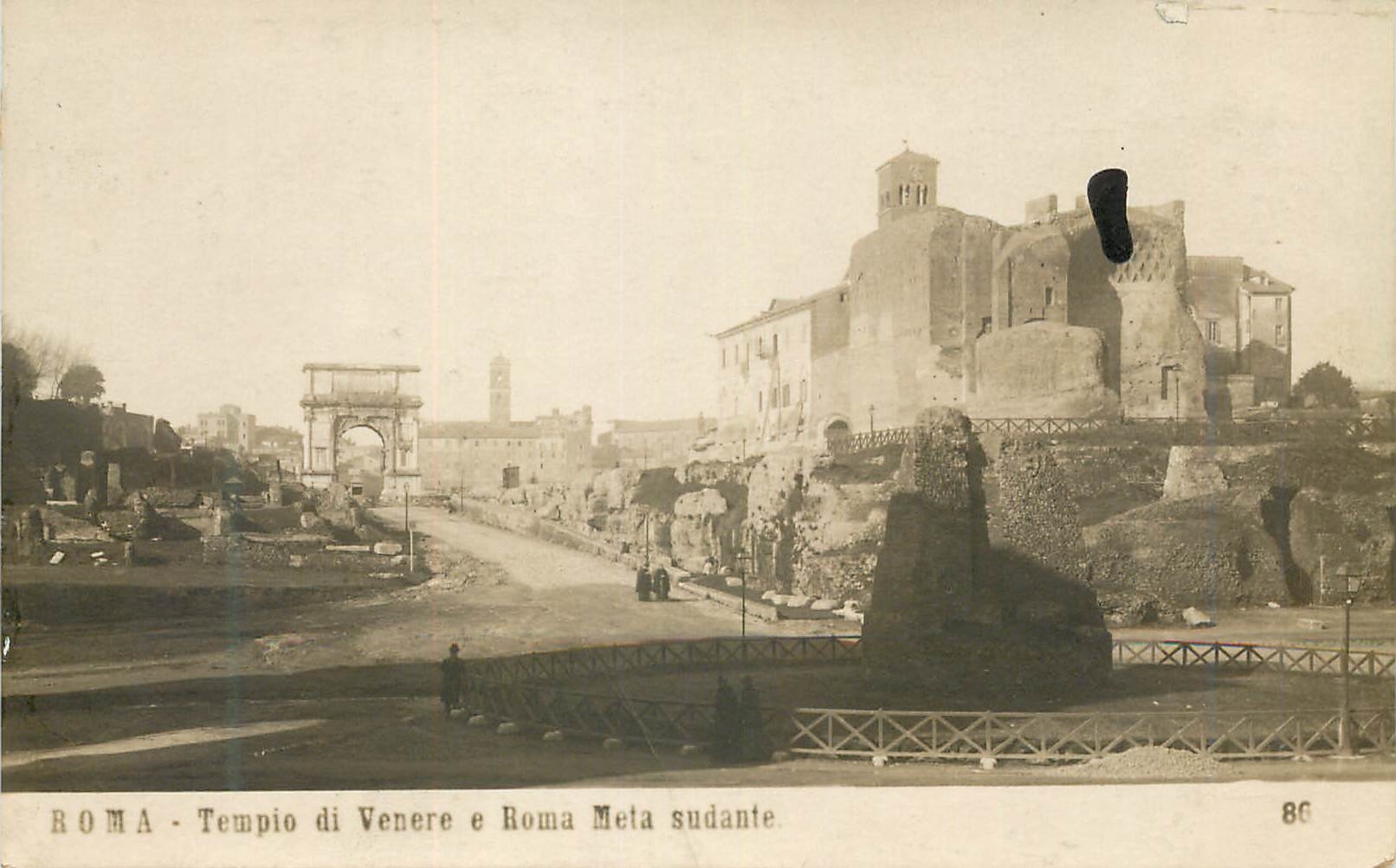 CPA Roma Tempio di Venere e Roma Meta sudante