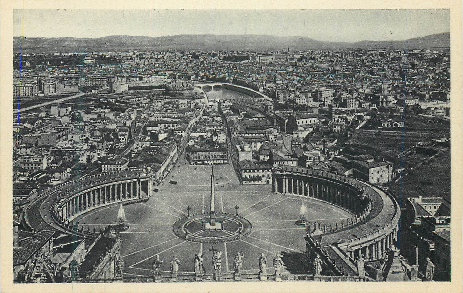CPA Roma Veduta dalla Cupola di S Pietro