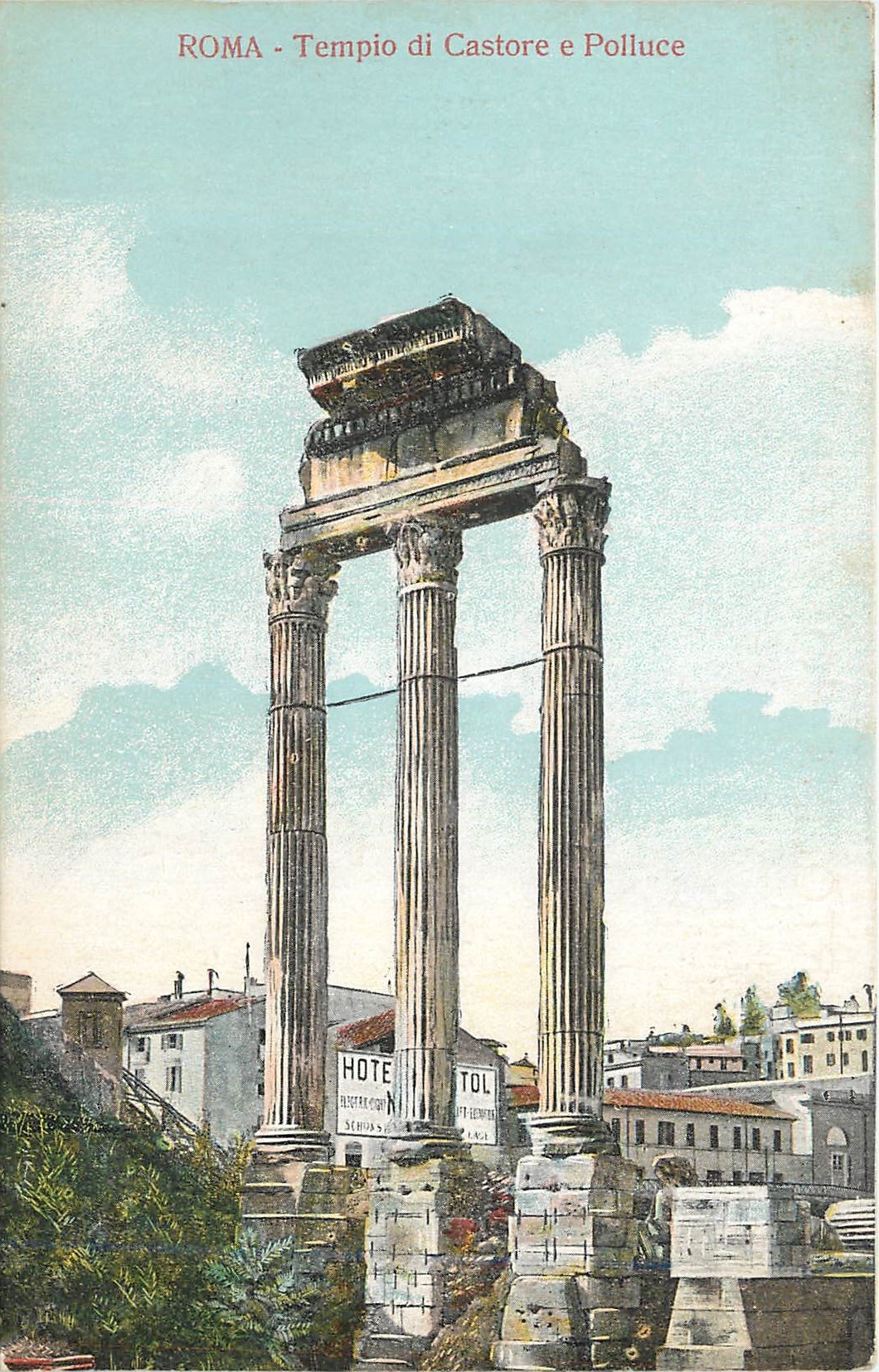 CPA Roma Tempio di Castore e Polluce