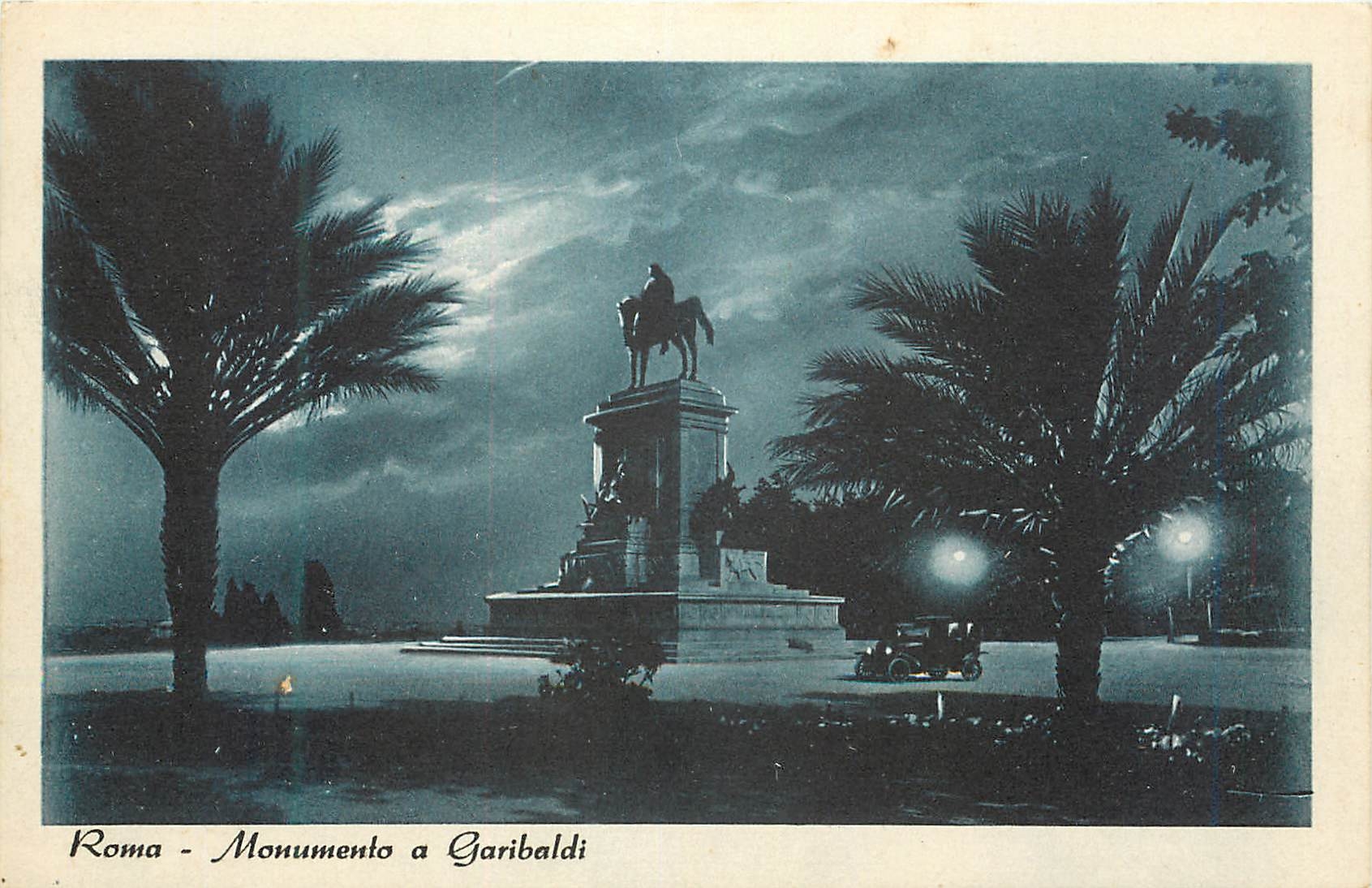 CPA Roma Monumento e Garibaldi