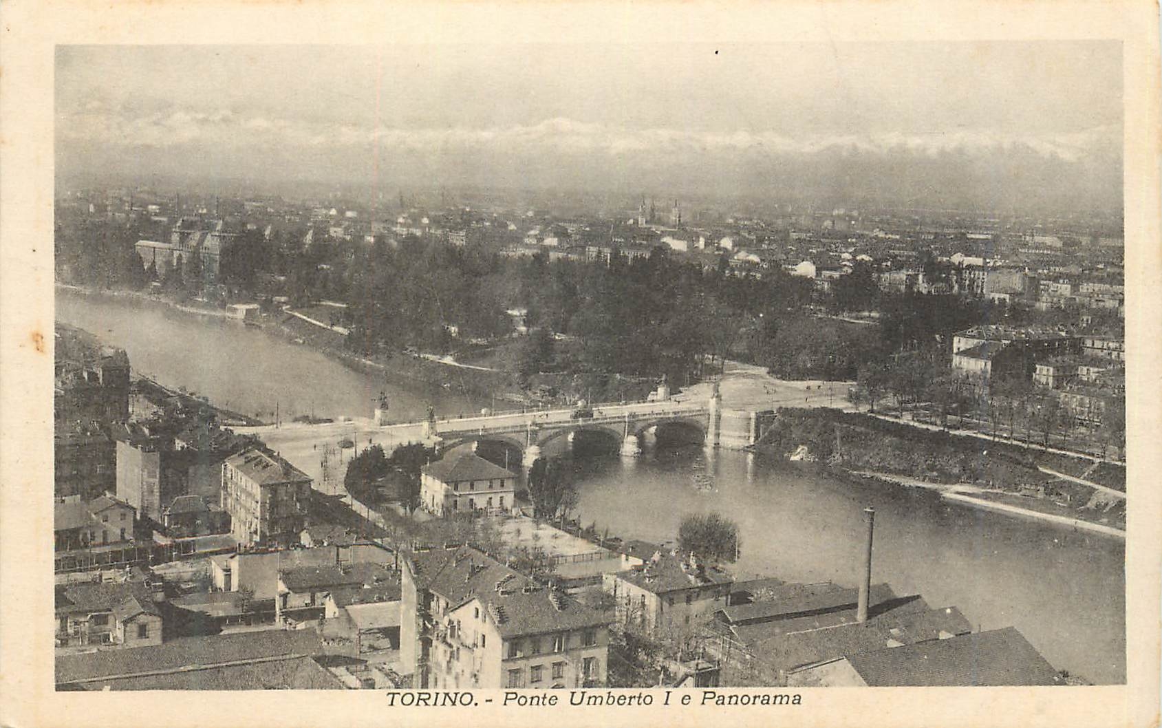 CPA Torino Ponte Umberto I e Panorama