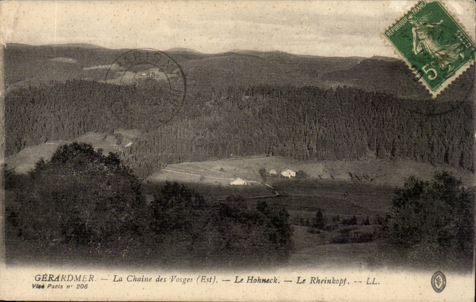 Gerardmer CPA the chain of the Vosges (Is) Hohneck Rheinkopf