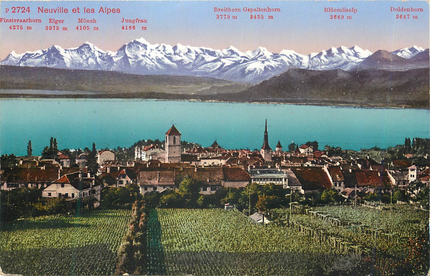 CPA Neuville et les Alpes 