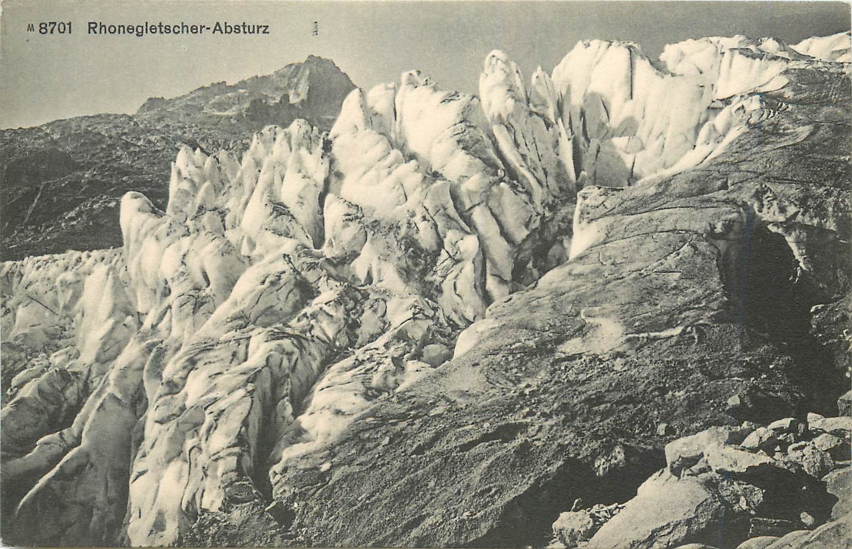 CPA Rhonegletscher Absturz 