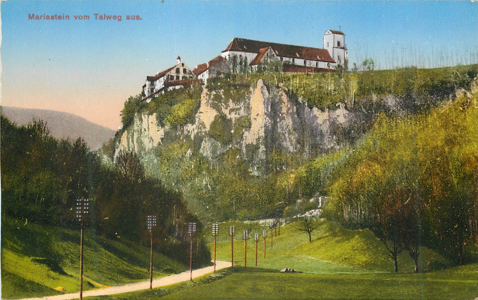 CPA Mariastein vom Talweg aus 