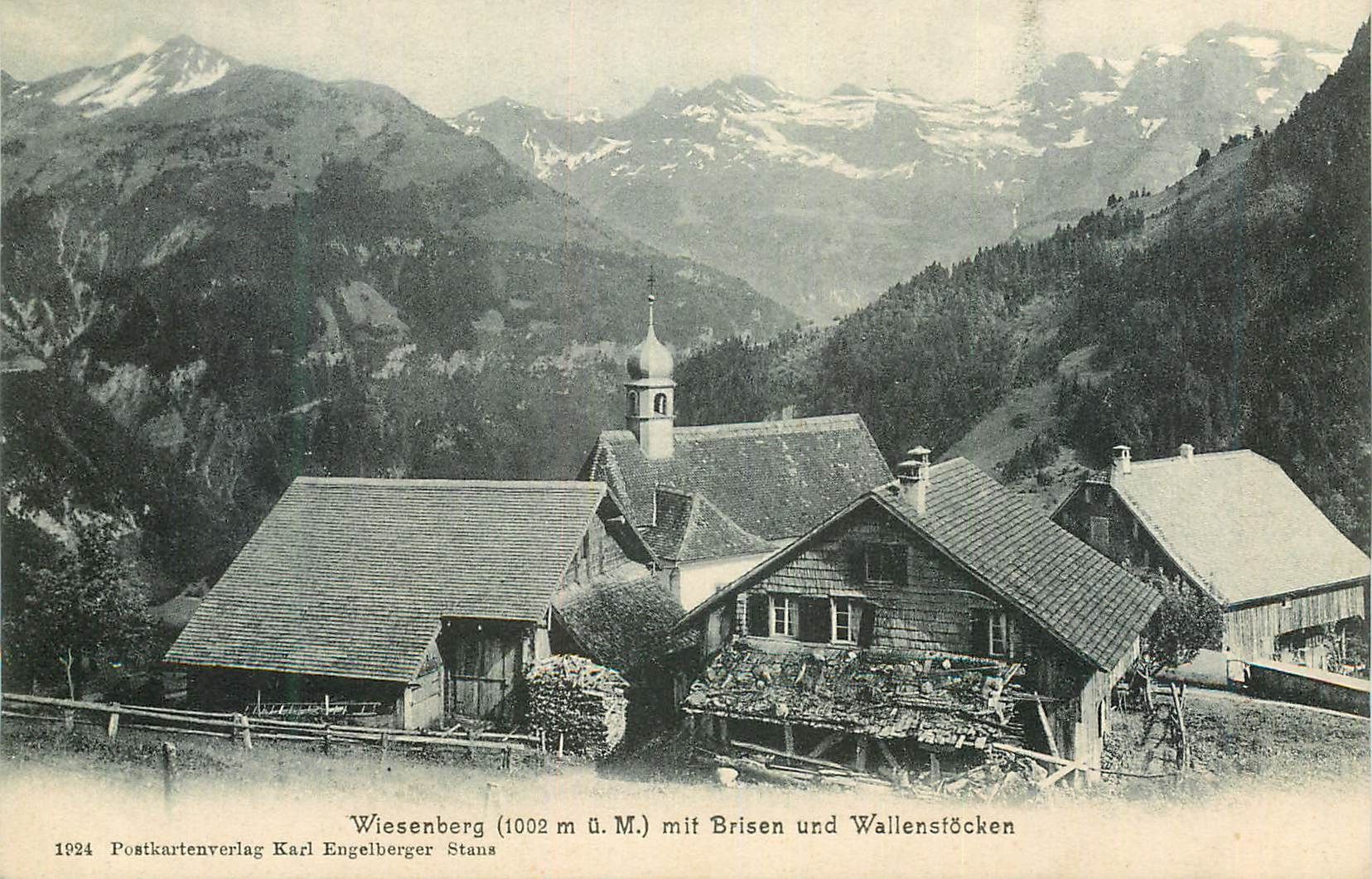 CPA Wiesenberg mit Brisen und Wallenstocken