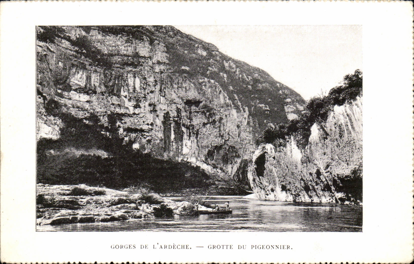 Falls of Ardeche CPA Cave of the pigeon one
