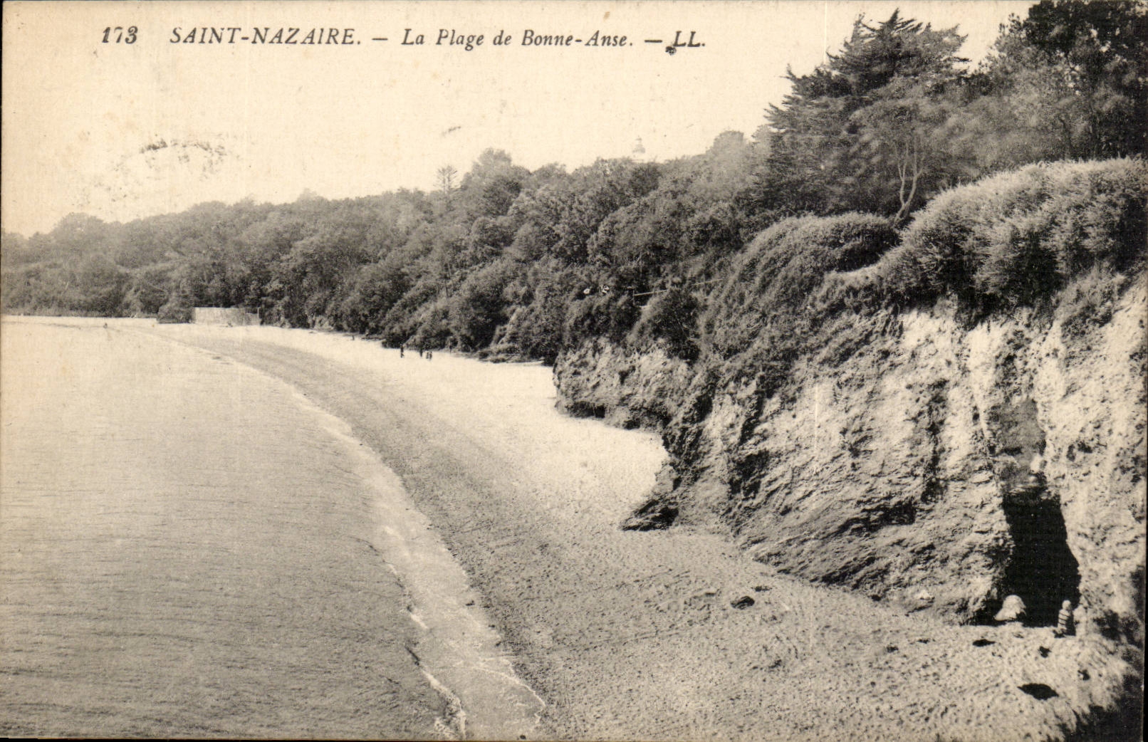 Saint Nazaire CPA the beach of Good Handle