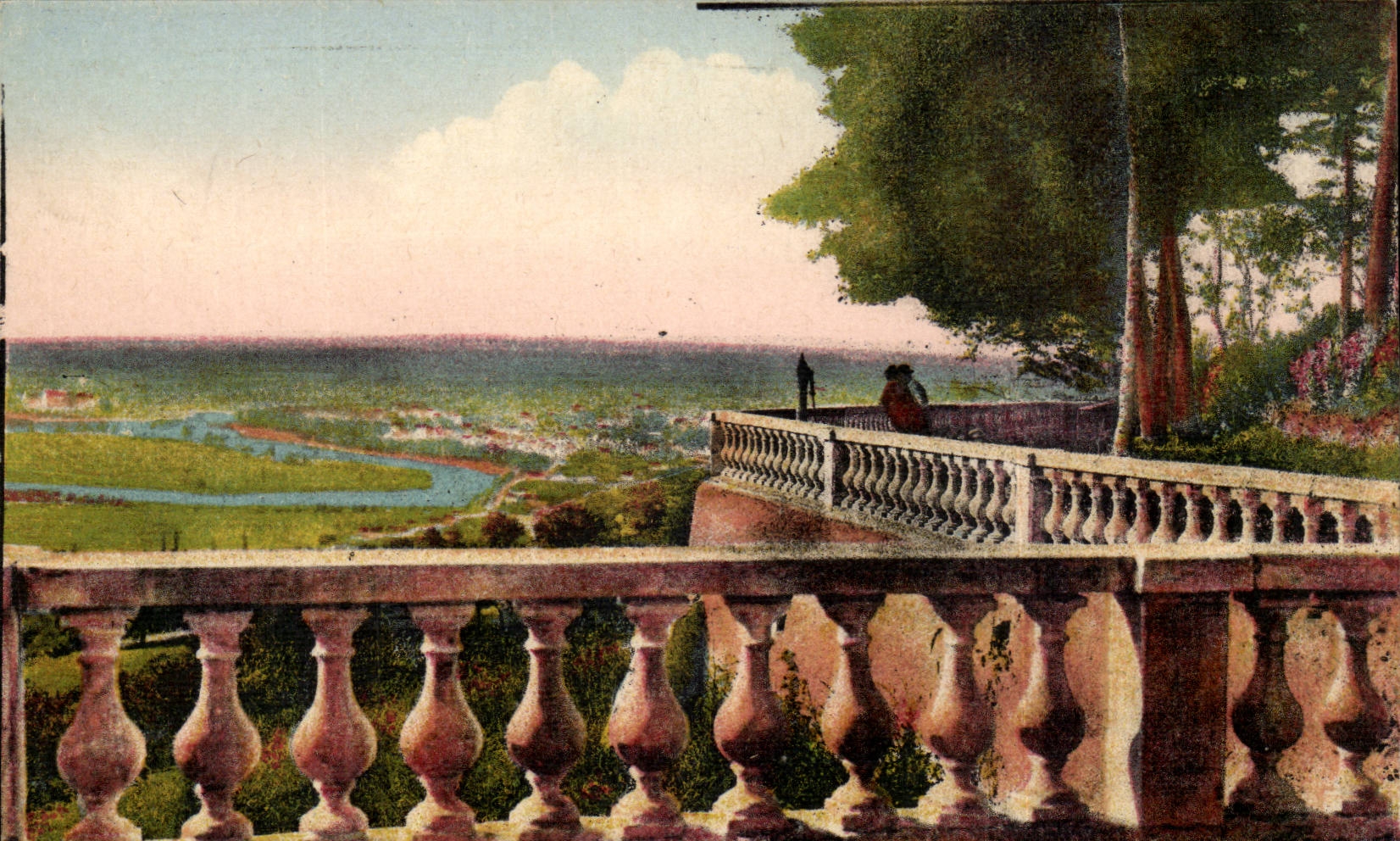 Vichy CPA Vue generale prise de la cote St Amand