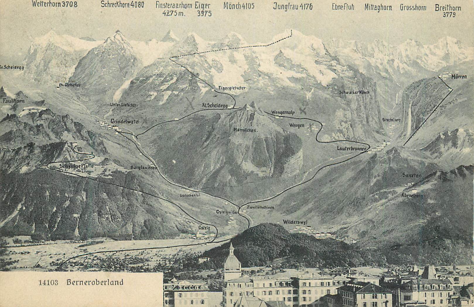 CPA Berneroberland Haux De Fords Carte Postale Postkarte Cartolina Postale Photographie Veriag Wehrli A G Klichberg Zuri