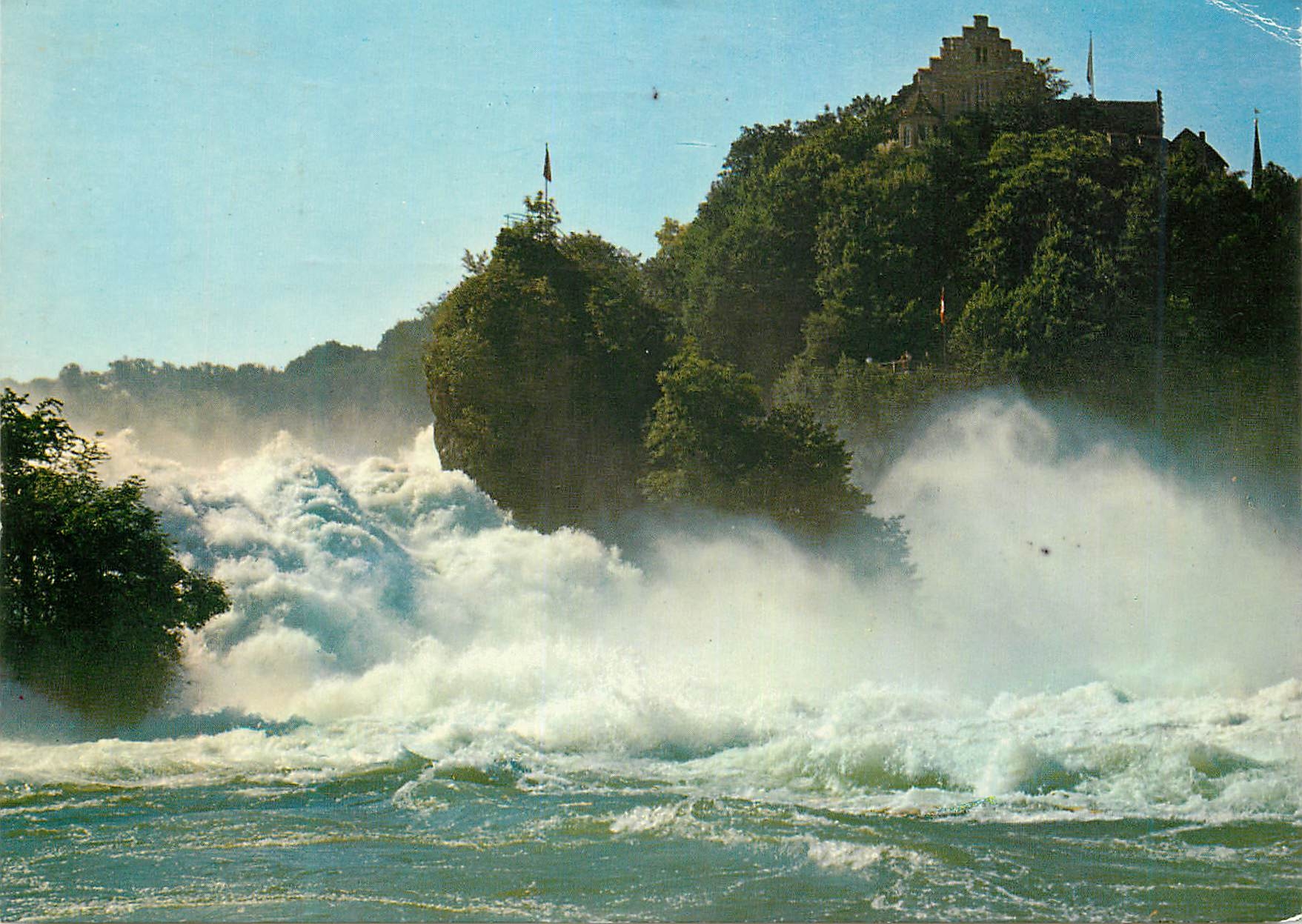 CPM Orientierung uber den Rheinfall Totale Breite Totale Hohe Tiefe des Rheinfallbeckens Mittiere Sommerabflubmenge p Se