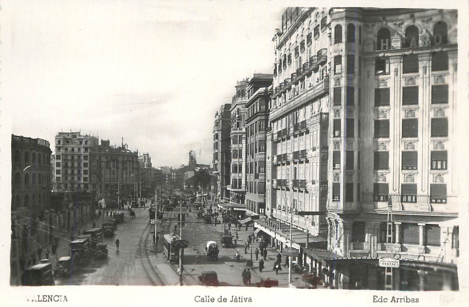 CPM Valencia Calle de Jativa Ede Arribas Alcance 6 Sep 52 5T Valencia