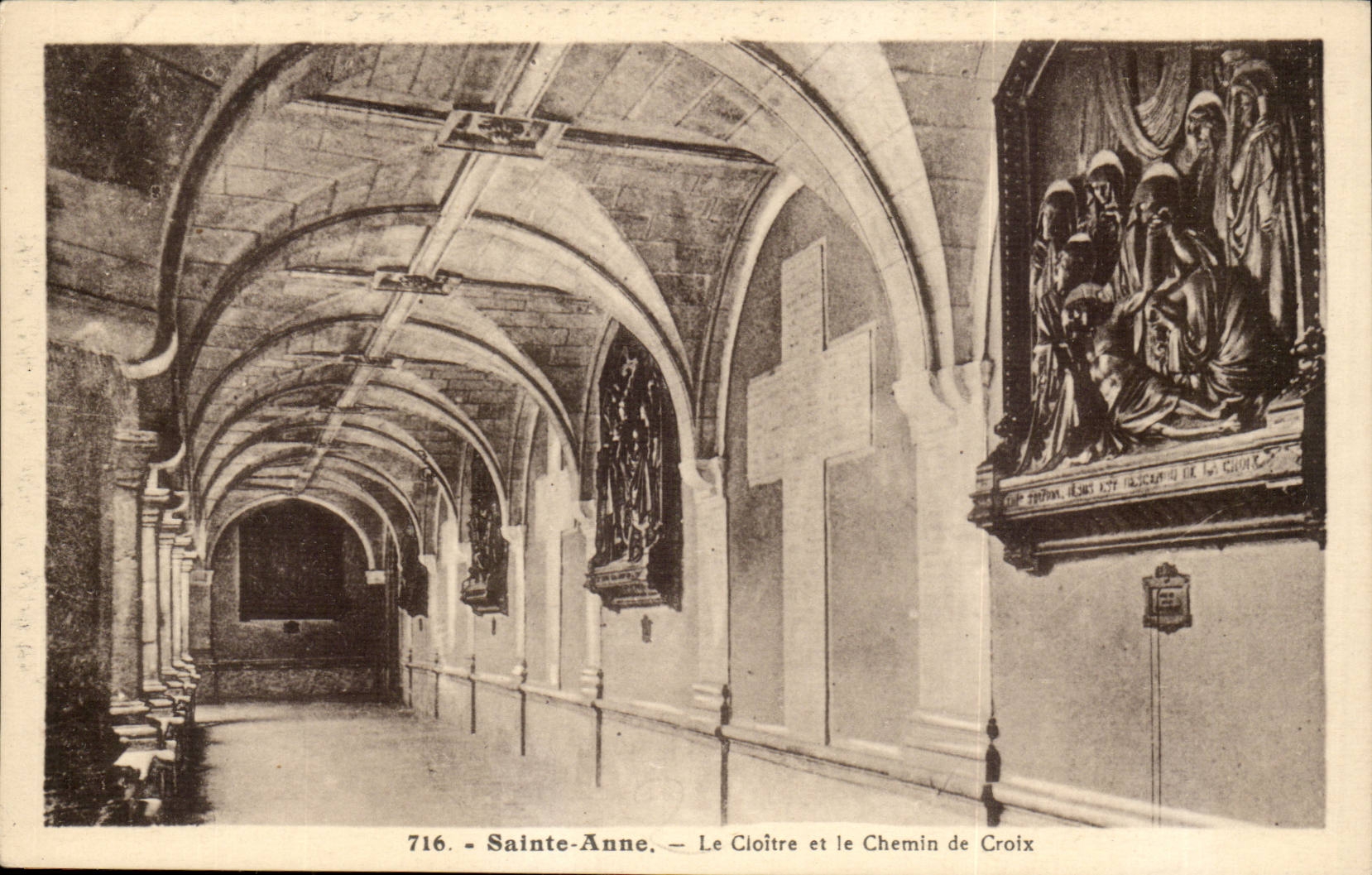 Sainte Anne CPA the cloister and the way of Cross