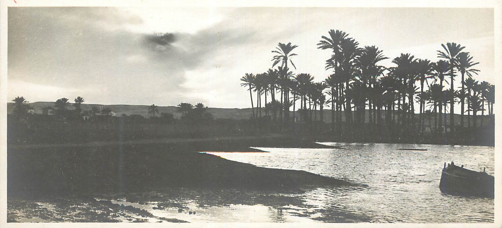 CPA Le Caire Paysage aux bords du Nil