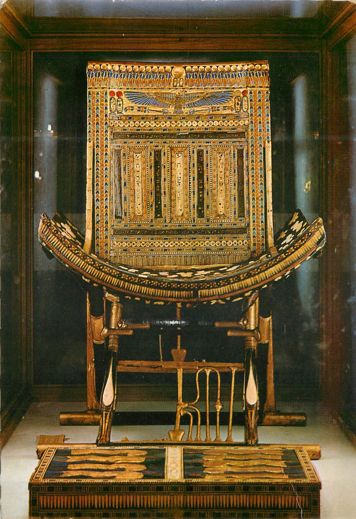 CPM Cairo The Egyptian Museum The Chair of King Tutankhamun
