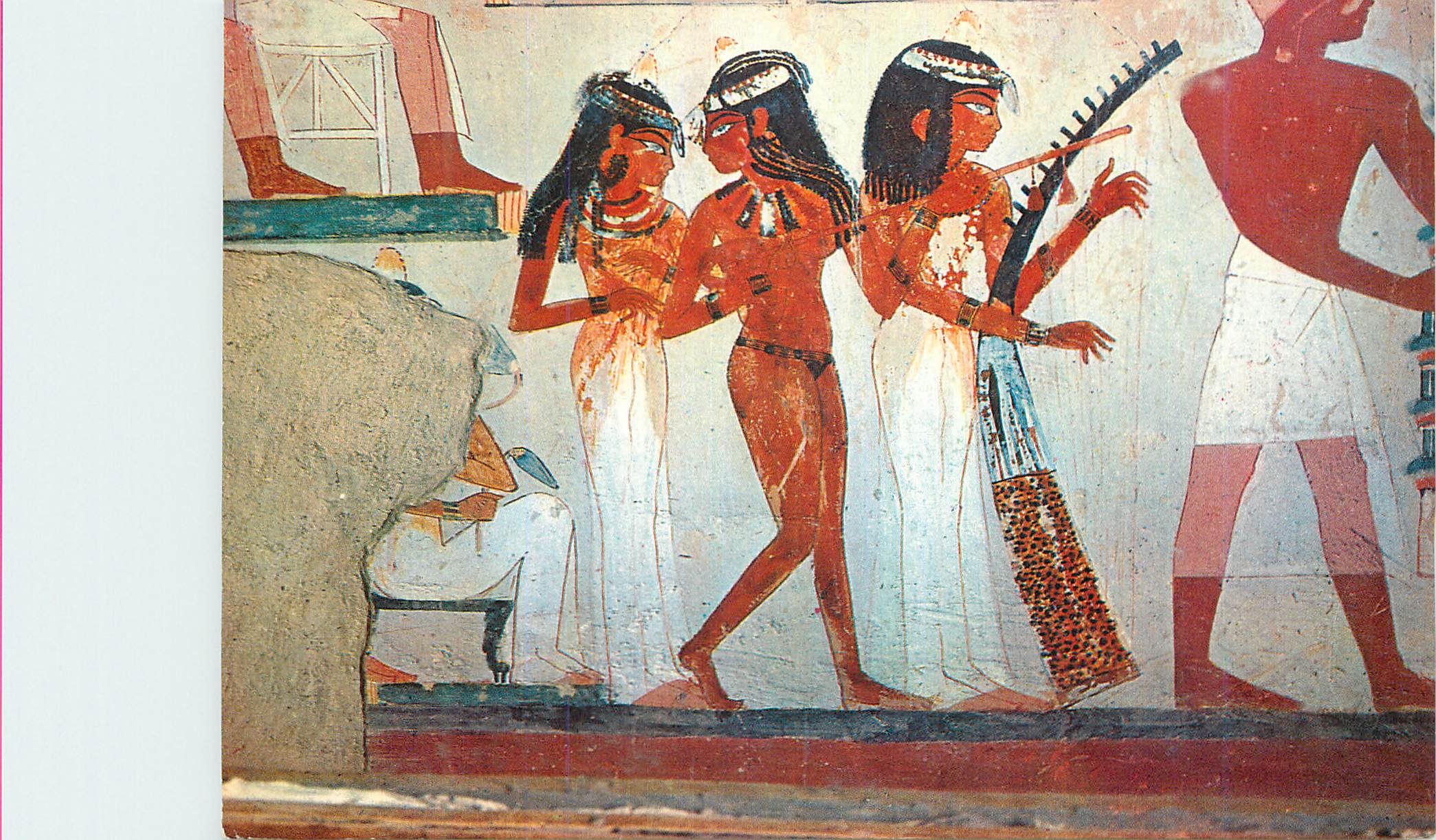 CPM Thebes Tombeau de Nakht Damseuses et Musiciennes