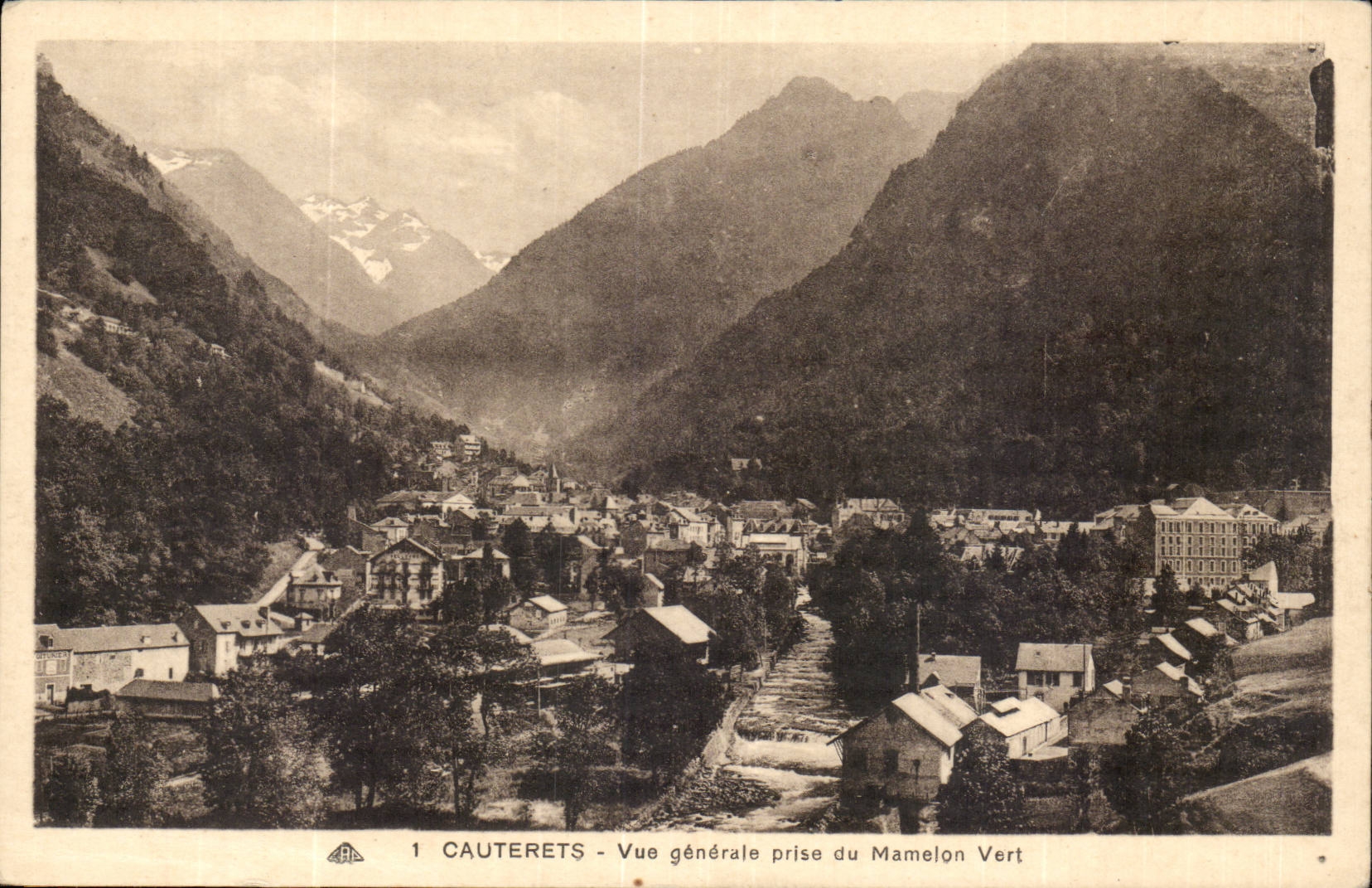 Cauterets CPA View taken of the Green Nipple