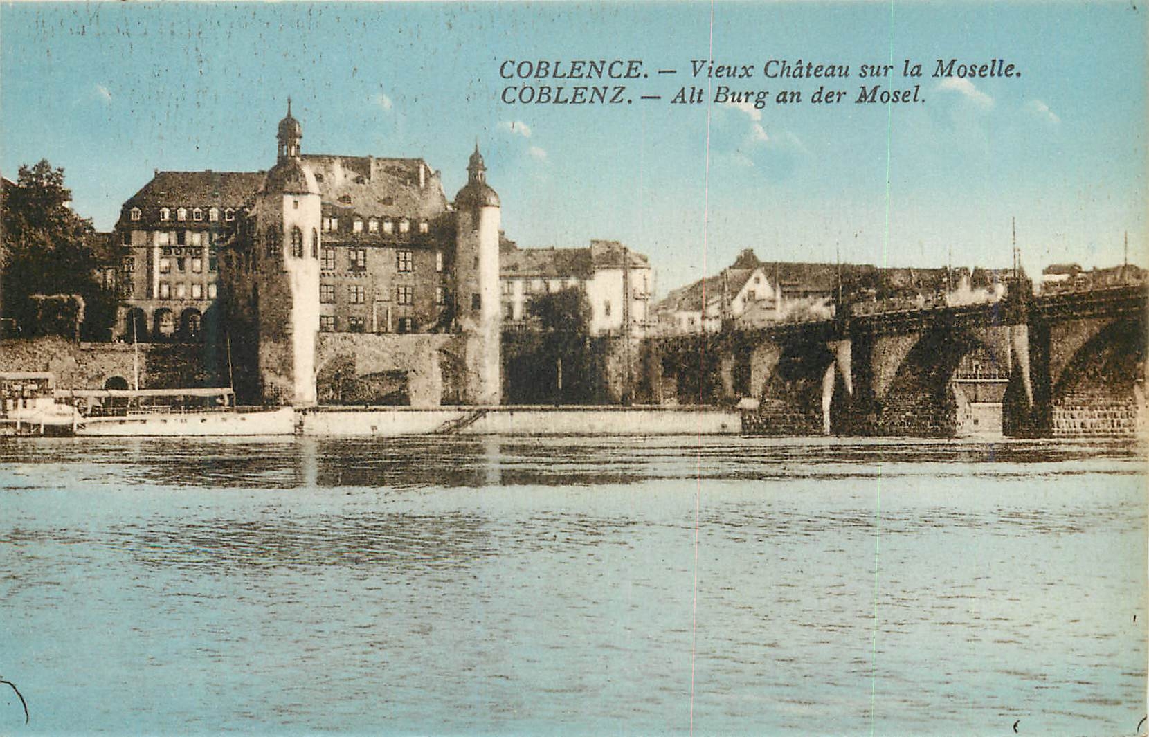CPA Coblence Vieux Chateau sur la Moselle