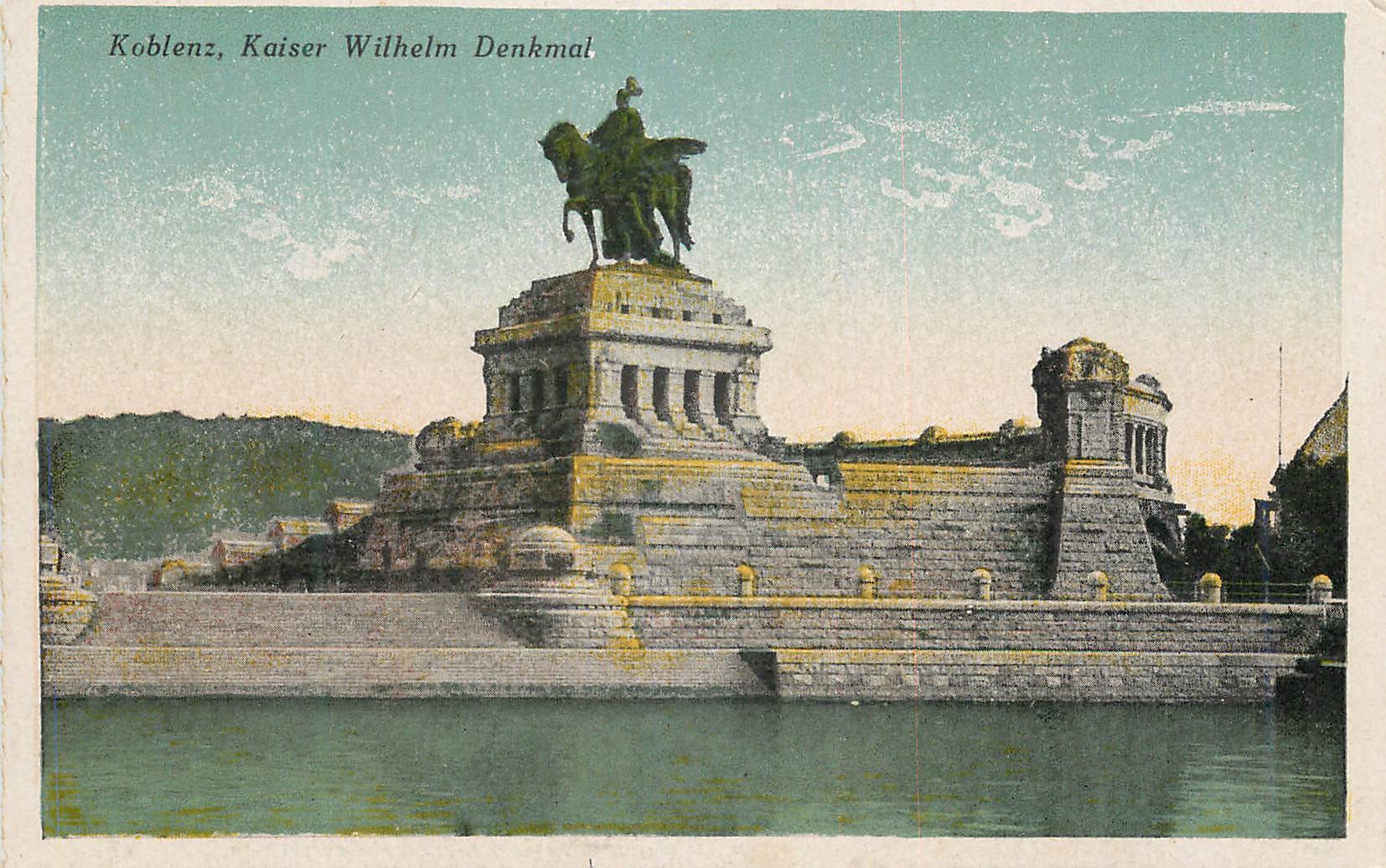 CPA Koblenz Kaiser Wilhelm Denkmal