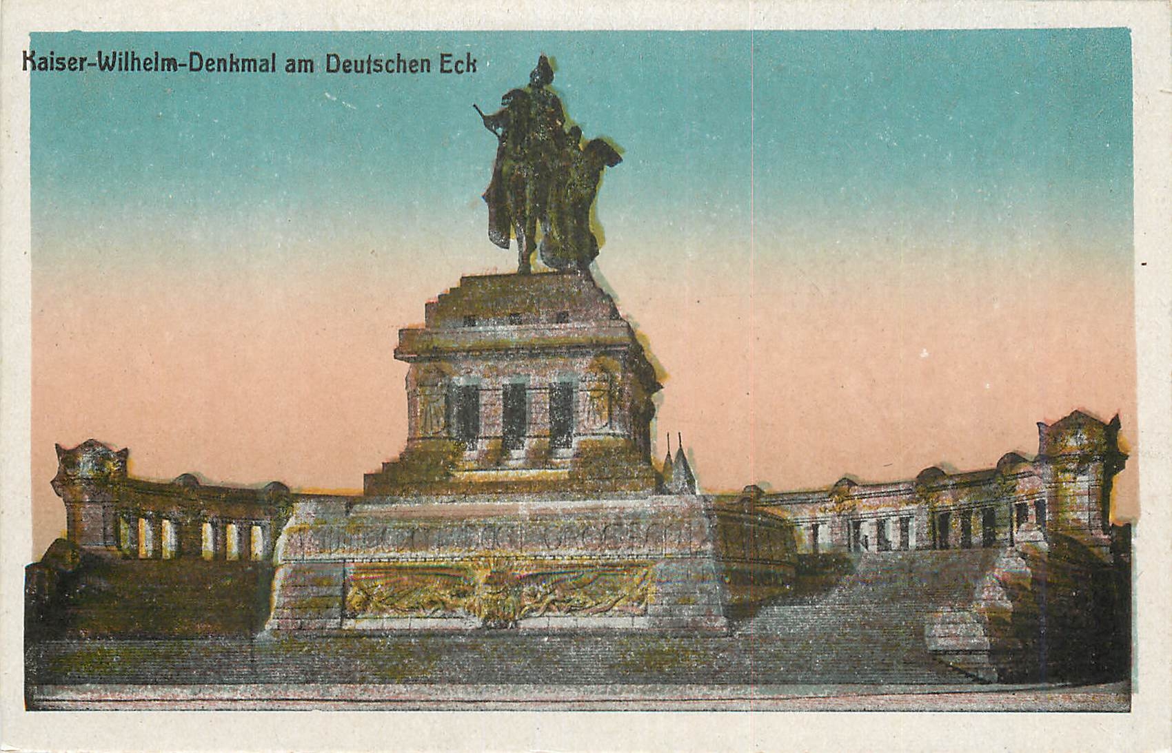 CPA Kaiser Wilhelm Denkmal am Deutschen Eck