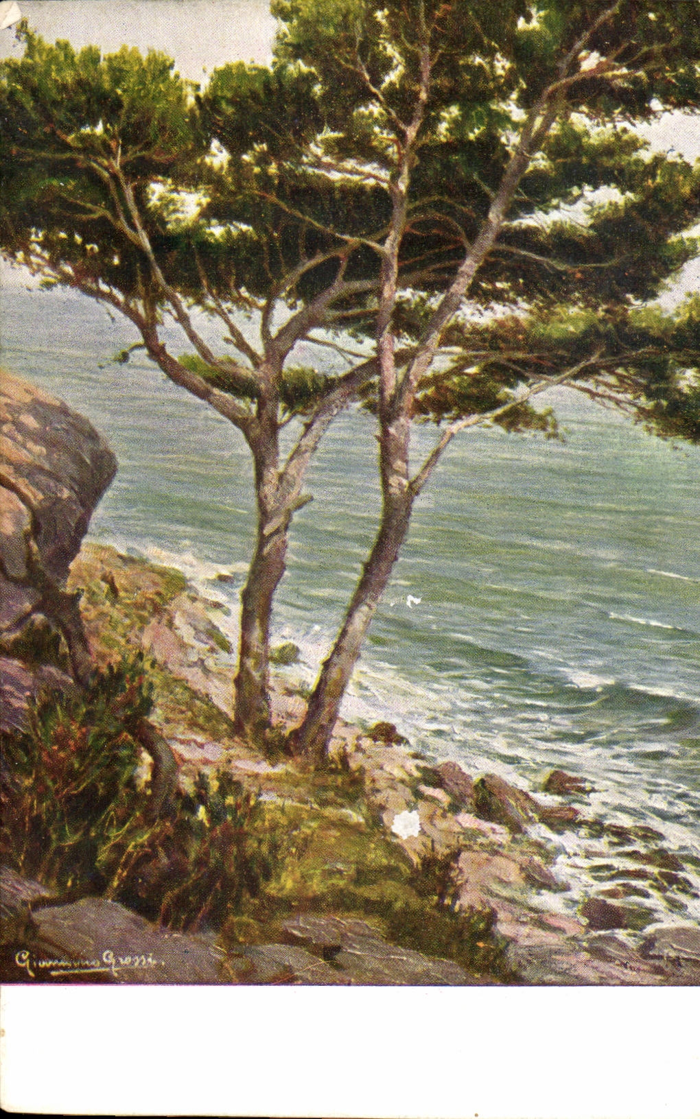 CPA Phantasie-Landschaft