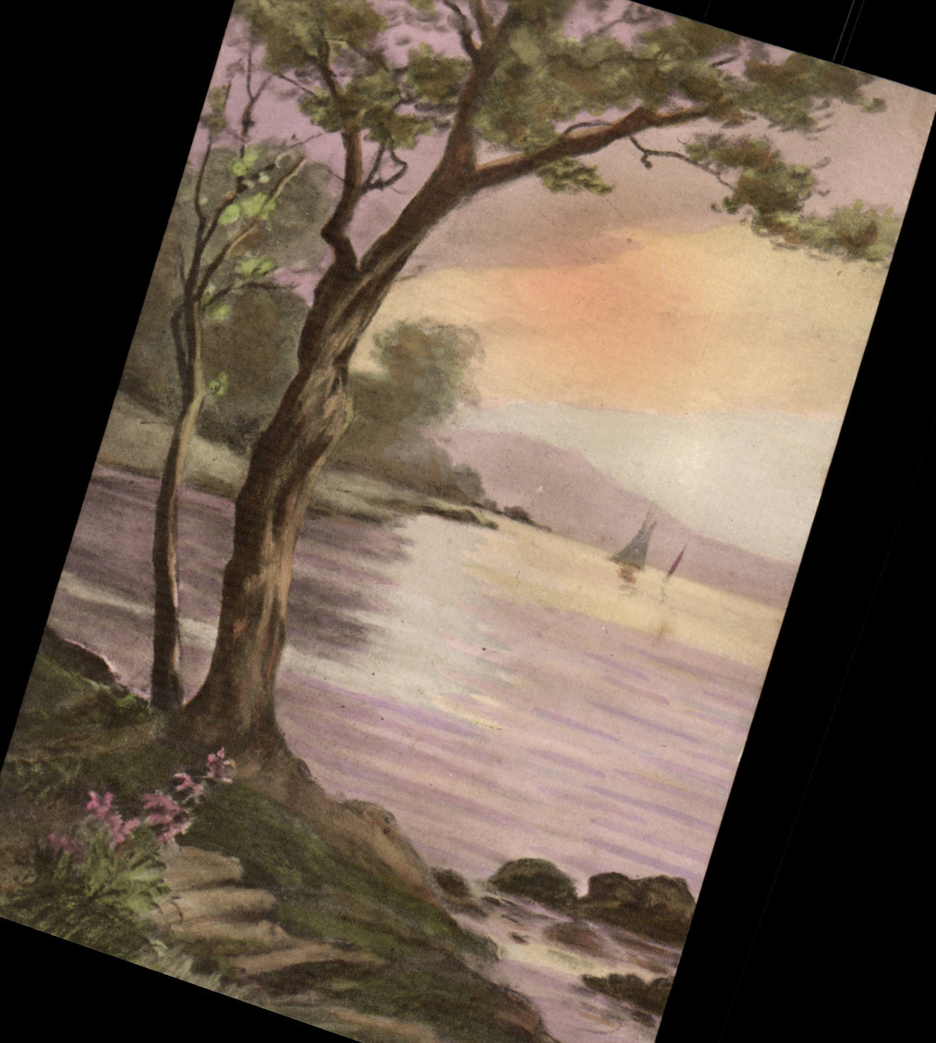 CPA Phantasie-Landschaft