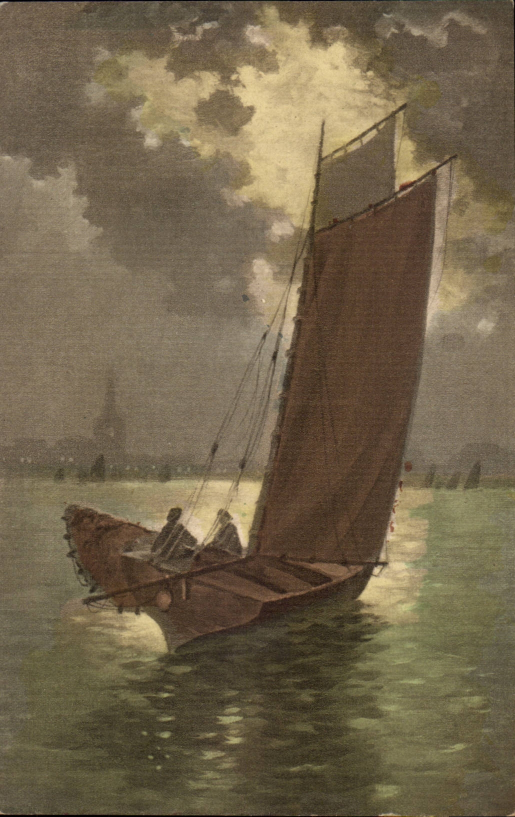 CPA Fantasy Landscape boat