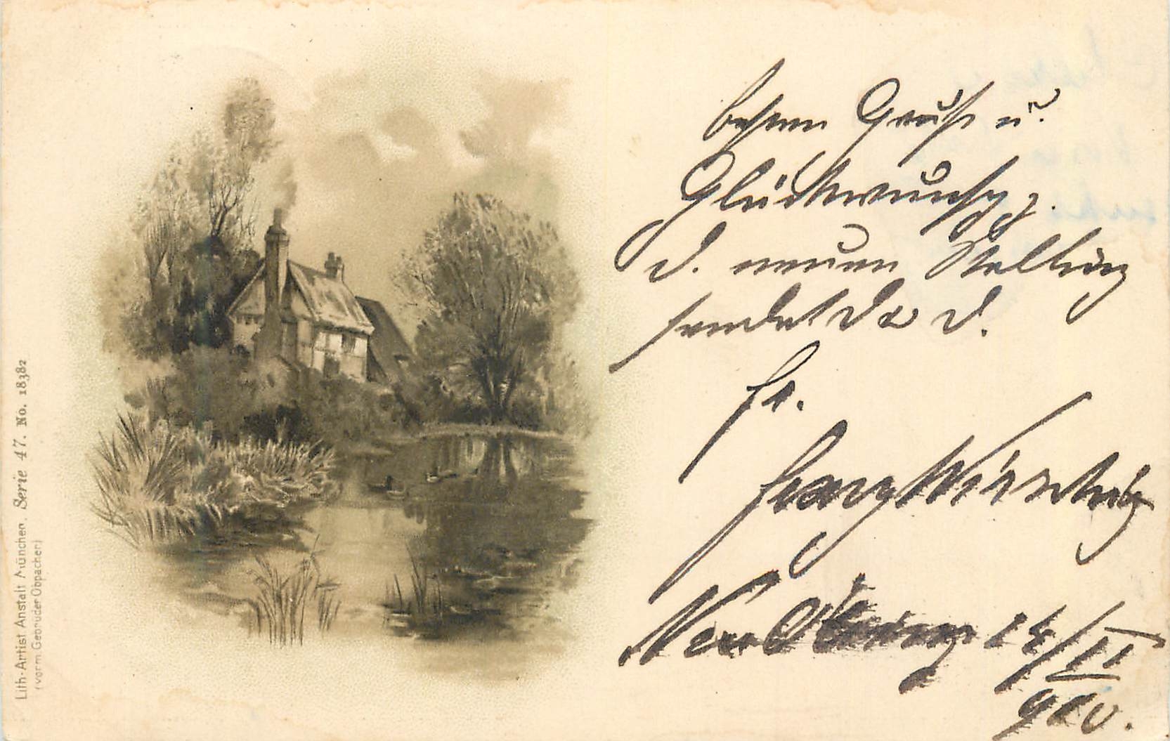 CPA Lith Arist Anstalt Munchen