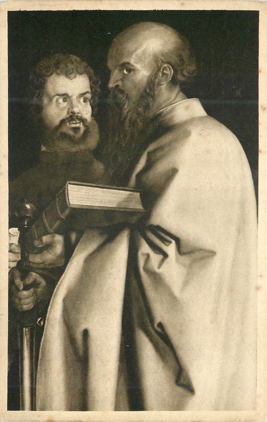 CPA F a Ackermanns Knustverlag Munchen Universal Galerie A Durer Paulus und Marcus Munchen