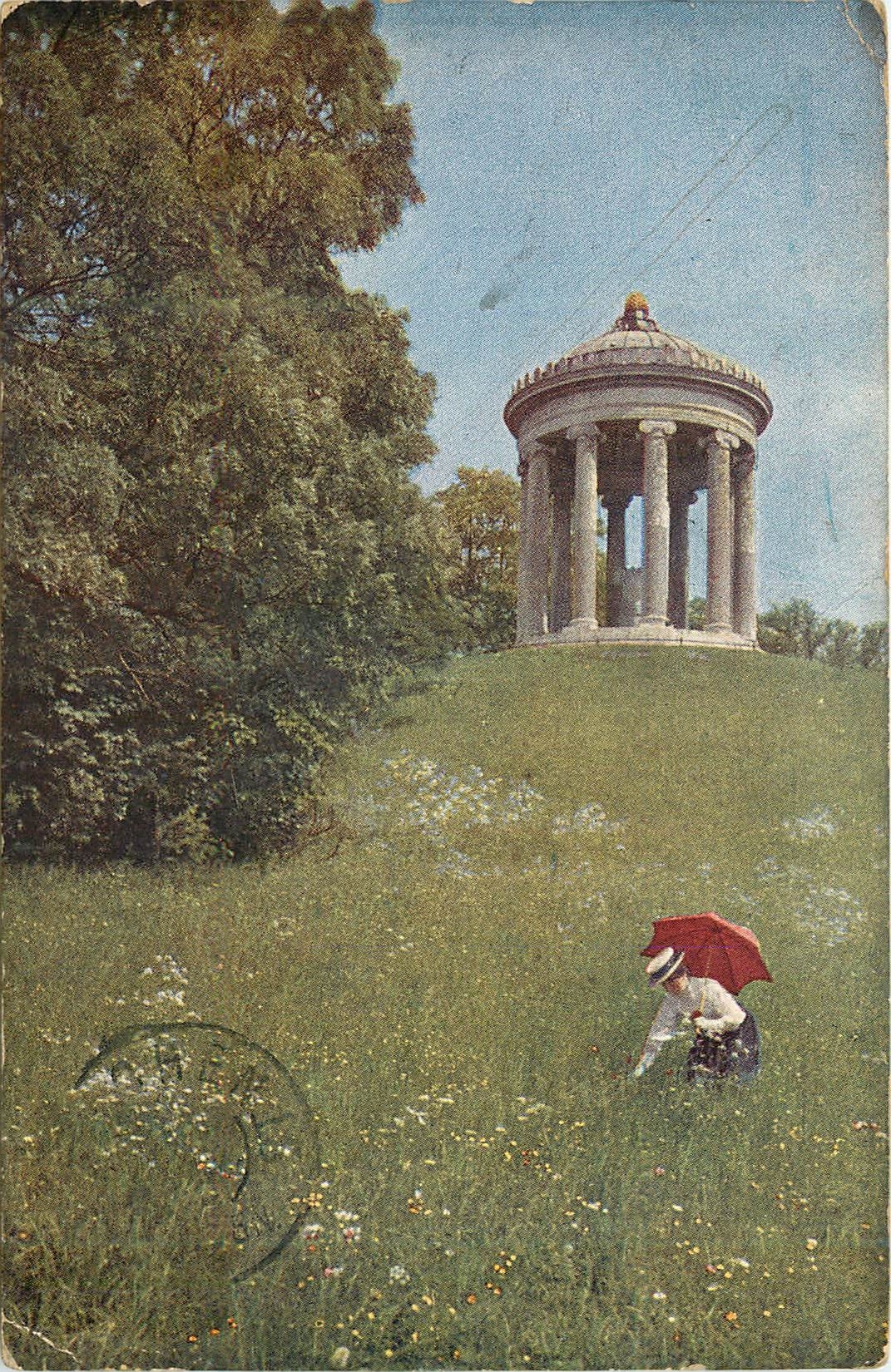 CPA Munchen Blick zum Monopteros