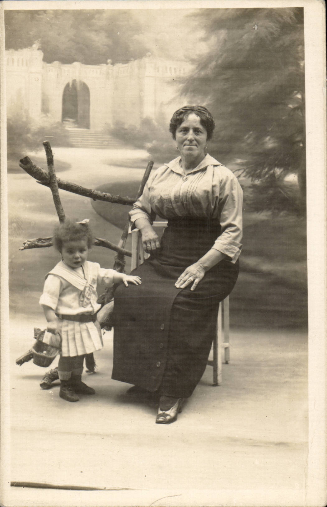 CPA Fantasy Woman and small girl