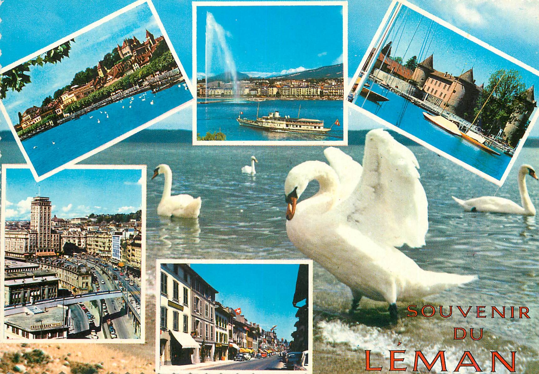 CPM Lac Leman souvenir