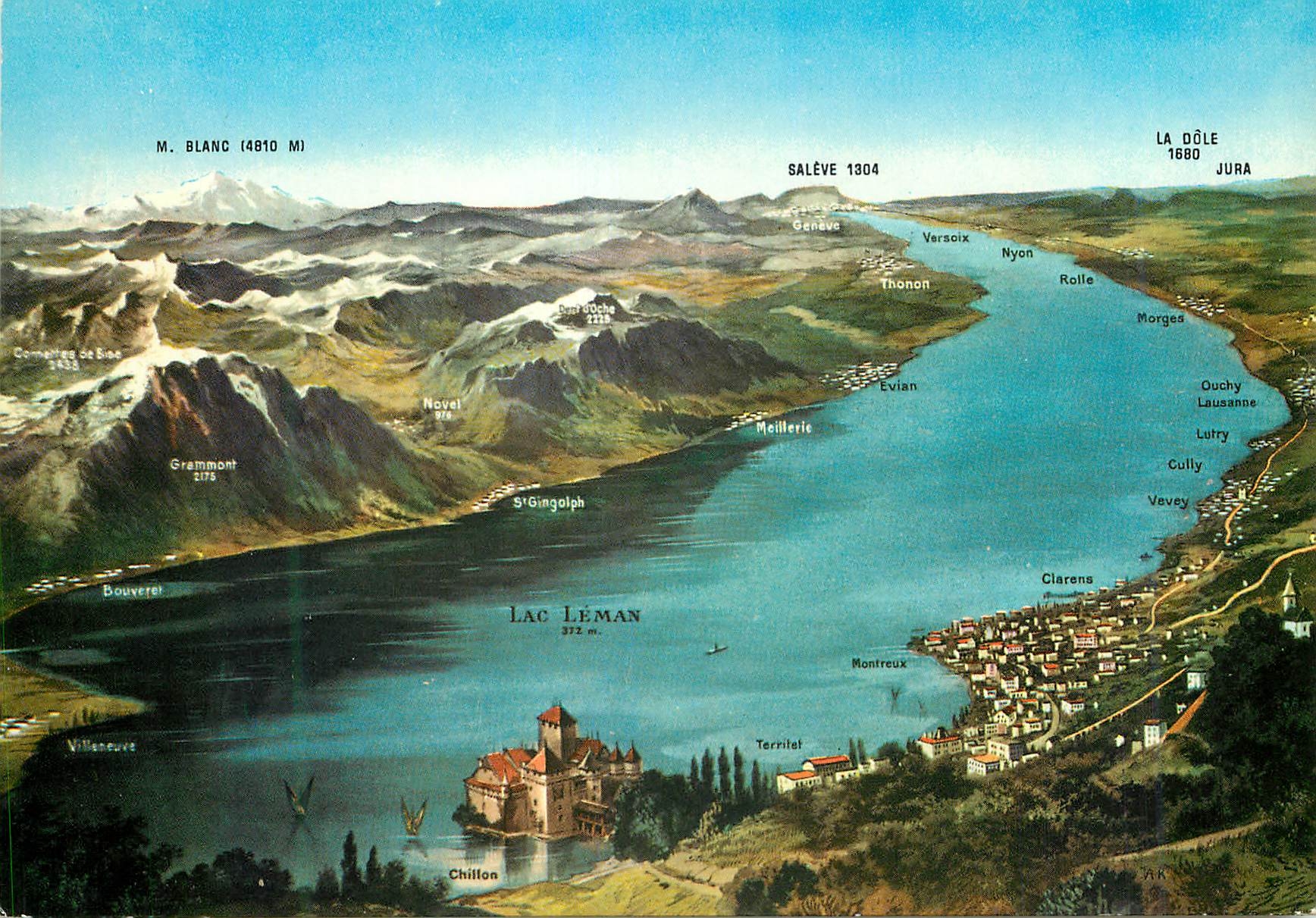 CPM Lac Leman lago di ginerva genfersee lake of genova