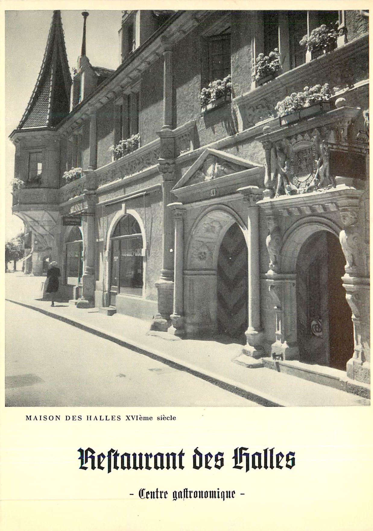 CPM Restaurant des Halles Neuchatel Montandon