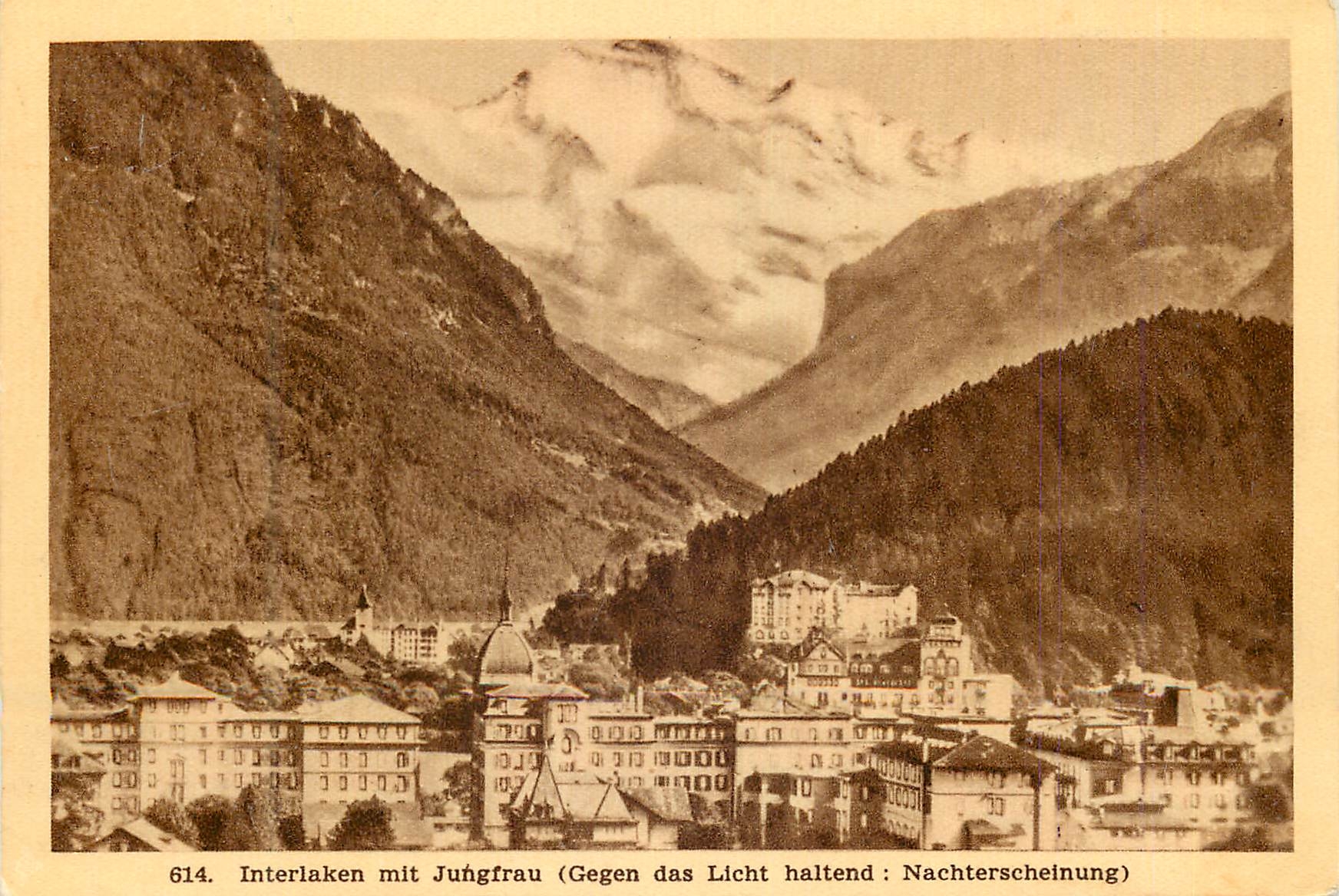 CPM Intelake mit Jungfrau (Gegen das licht haltend nachterscheinung)