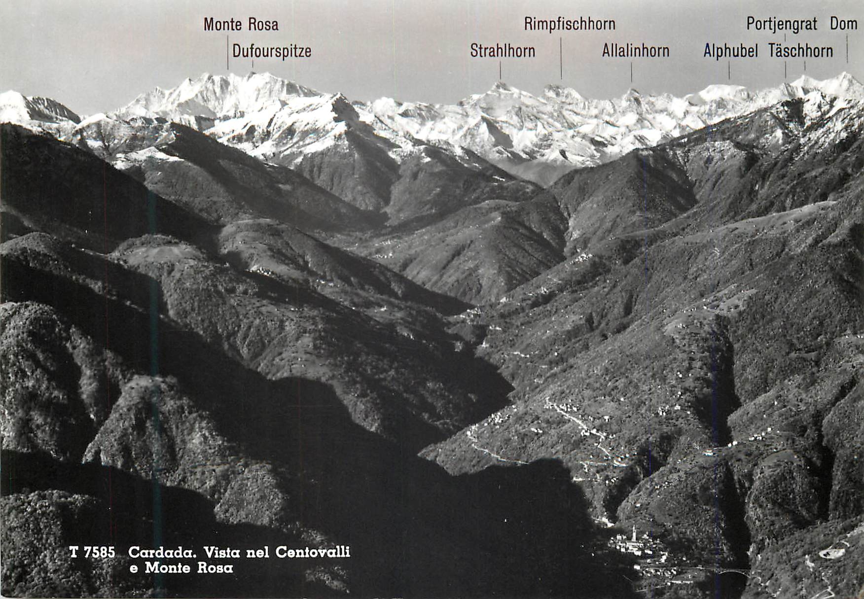 CPM Cardada vista nel centovalli Monte Rosa