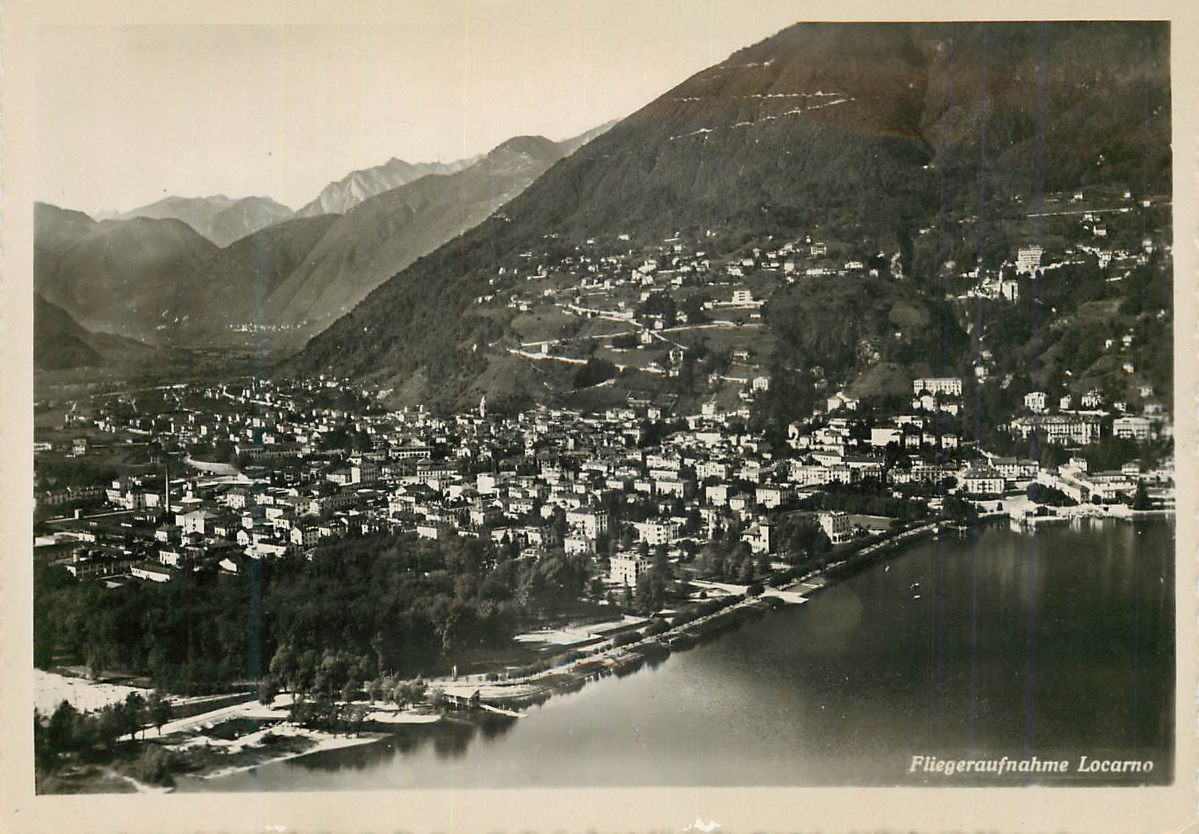CPM Fliegeraufhahme Locarno