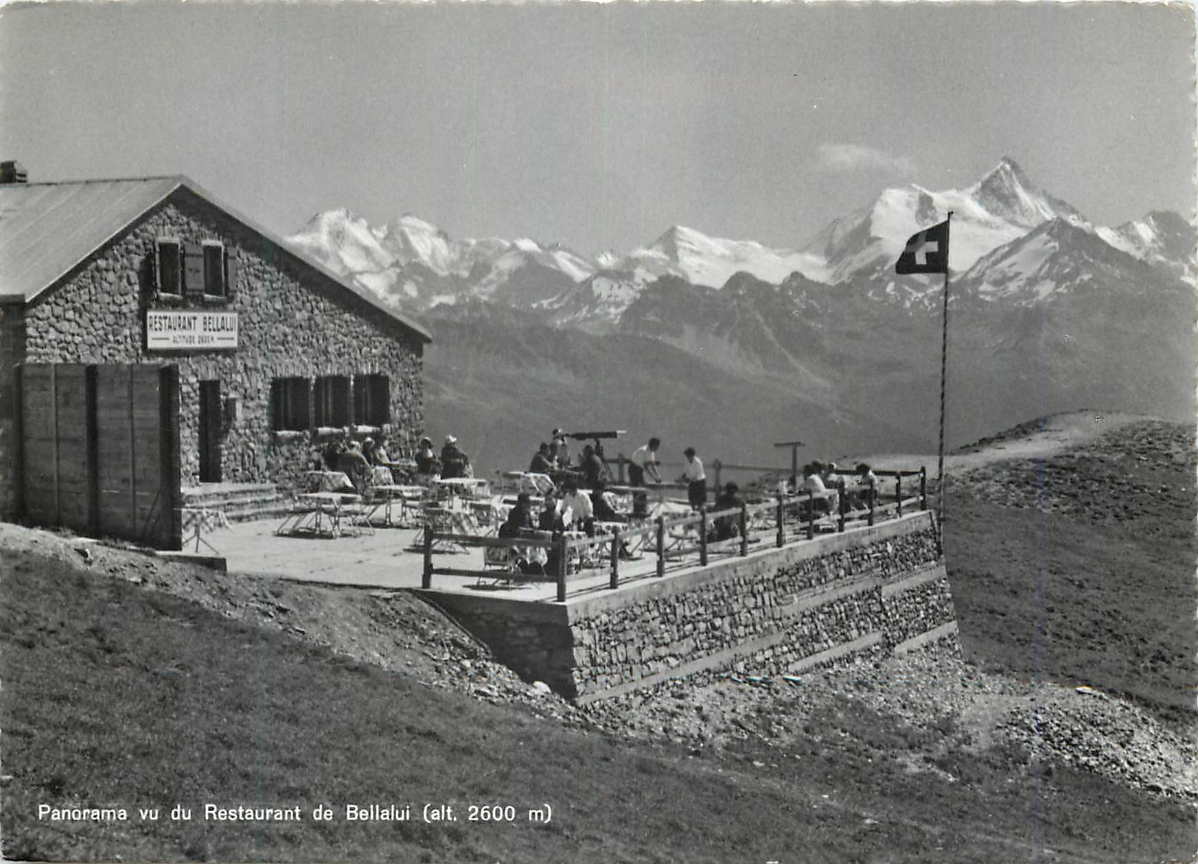 CPM Panorama vu du Restaurant de Bellalui