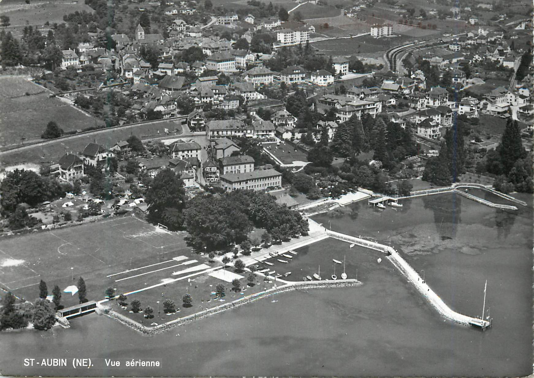 CPM St Aubin (NE) Vue aerienne