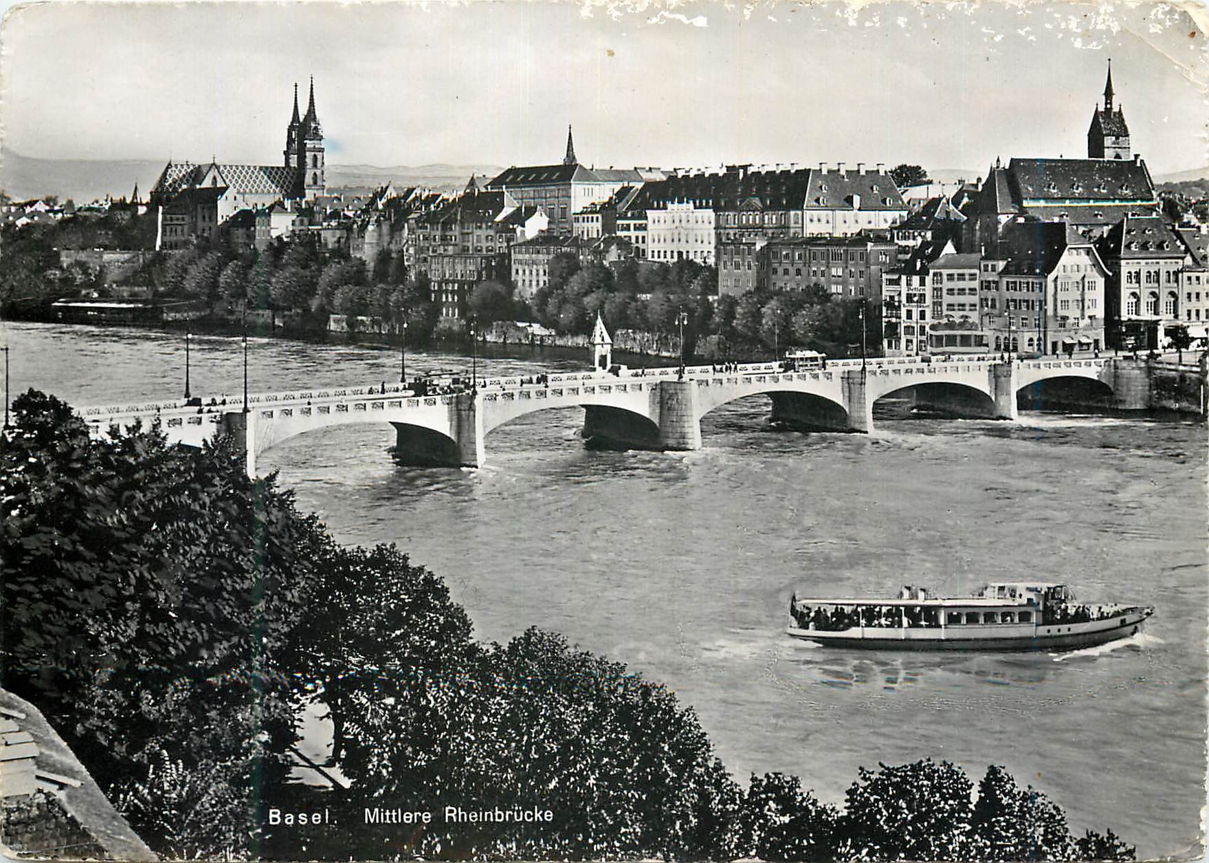 CPM Basel Mittlere Rheinbrucke Bateau