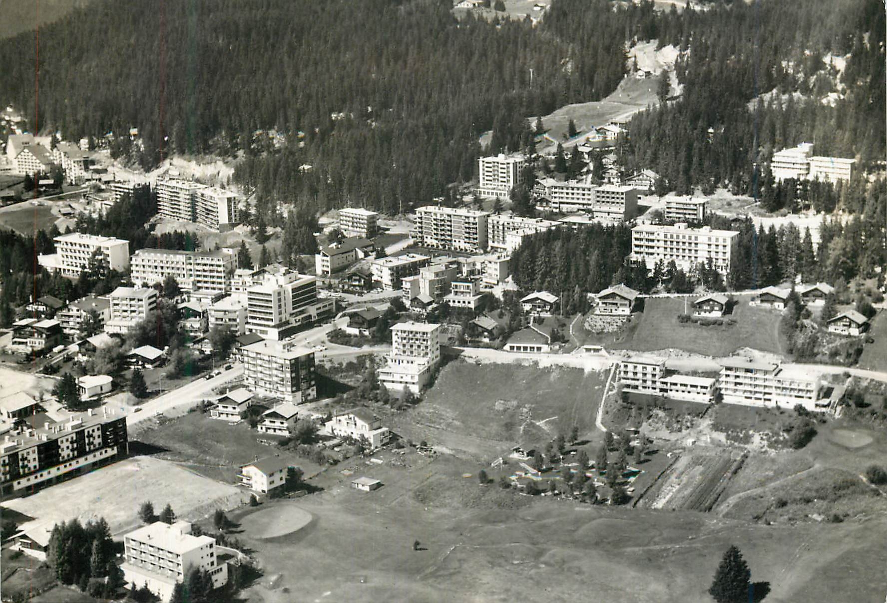 CPM Crans s Sierre Vue aerienne