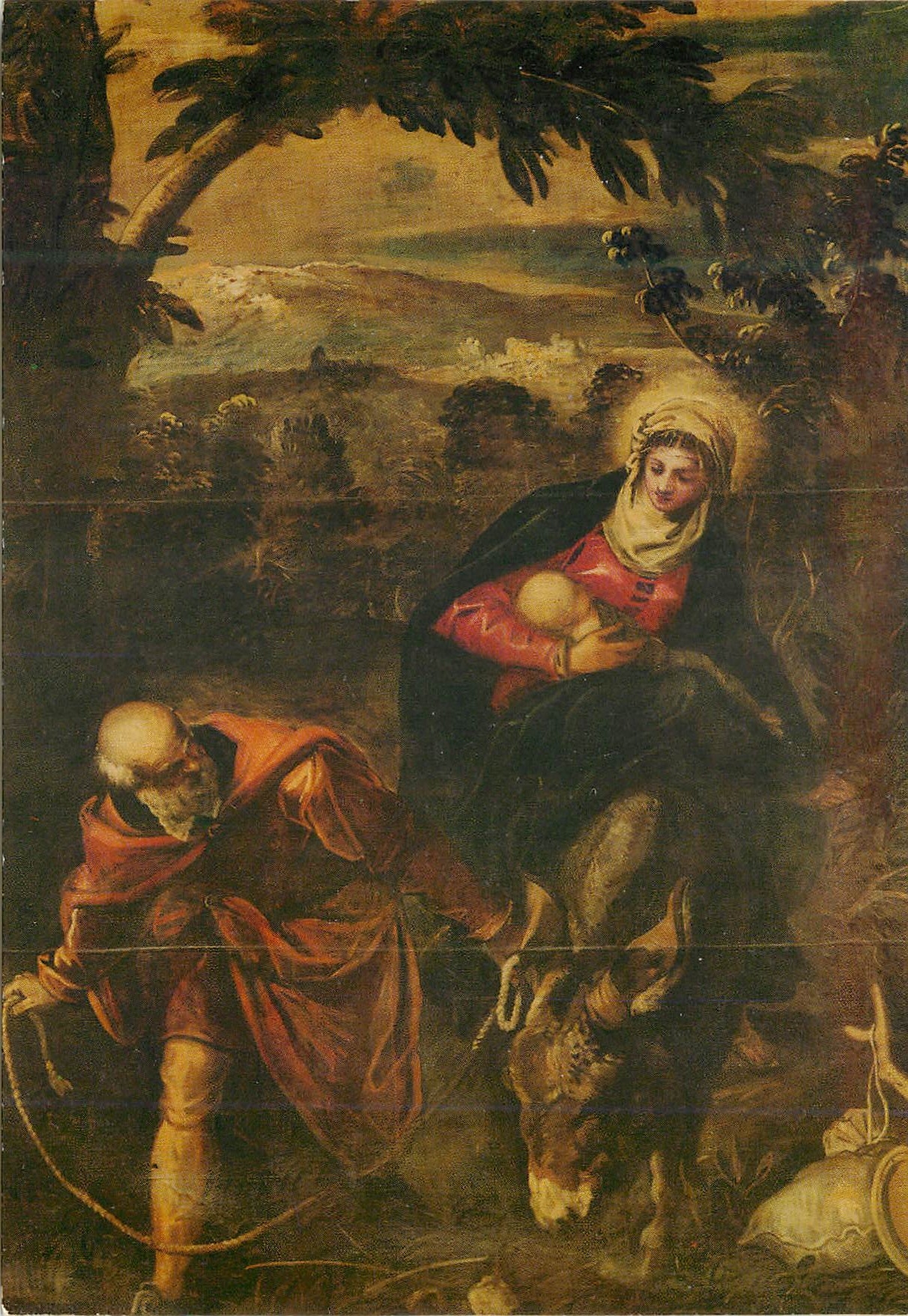 CPM Venezia Souola Grande di San Rocco La Fuite en Egypte